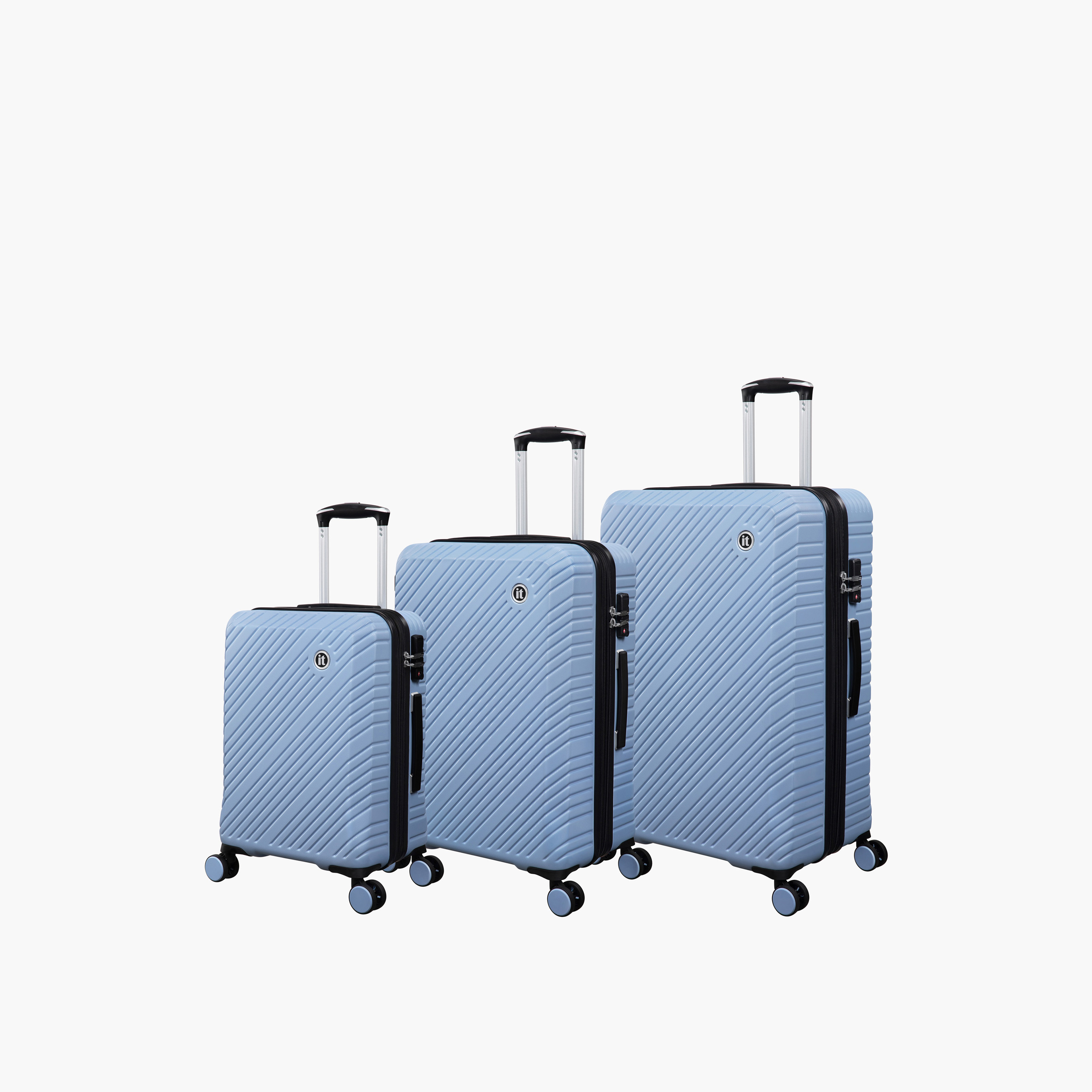 IT Textured Hardcase Luggage Trolley with Retractable Handle -20 Inches Cabin Bag-travel-luggagesandbags-luggage-image-9