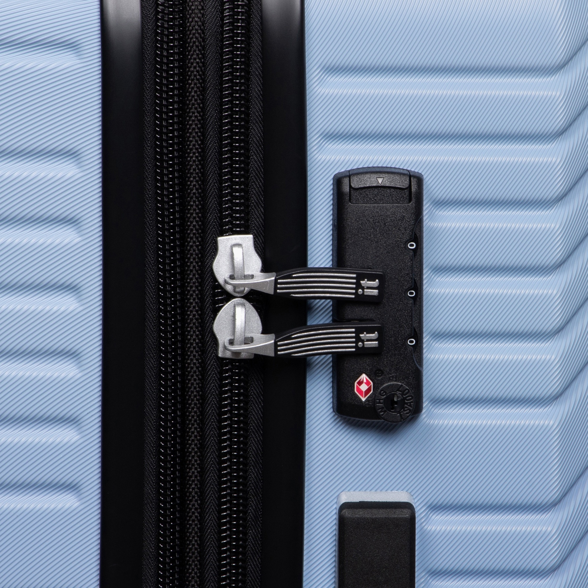 IT Textured Hardcase Luggage Trolley with Retractable Handle - 24 Inches Check-in Bag-travel-luggagesandbags-luggage-image-7
