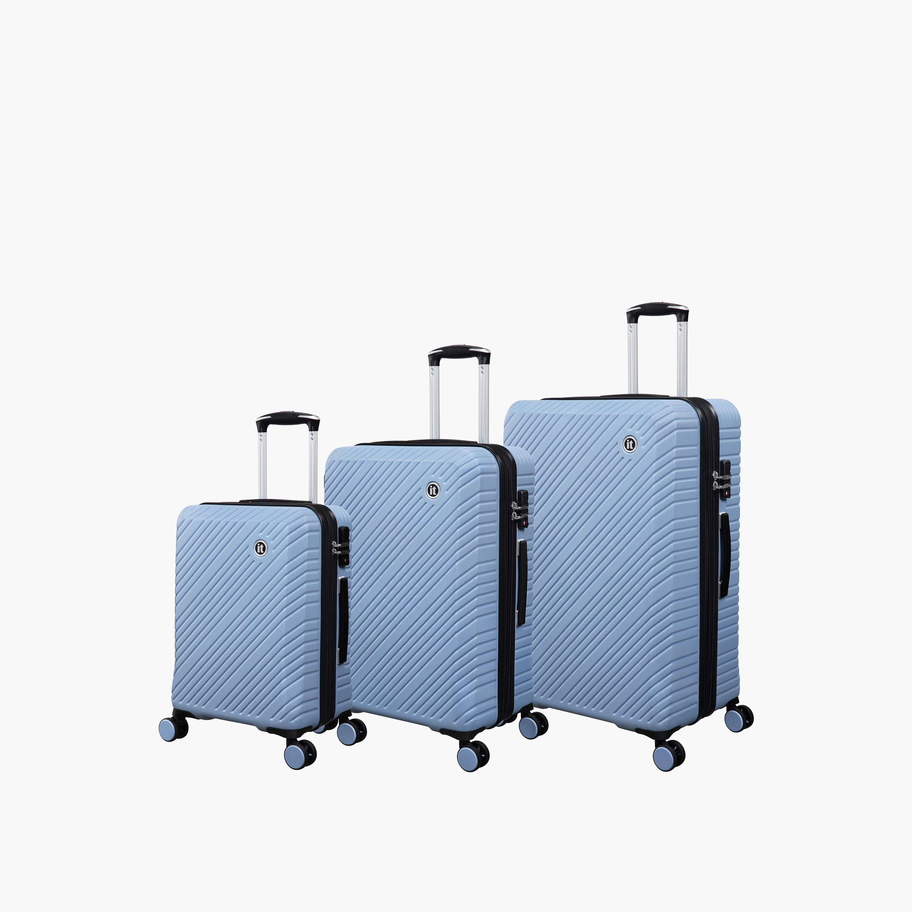 IT Textured Hardcase Luggage Trolley with Retractable Handle - 24 Inches Check-in Bag-travel-luggagesandbags-luggage-image-8