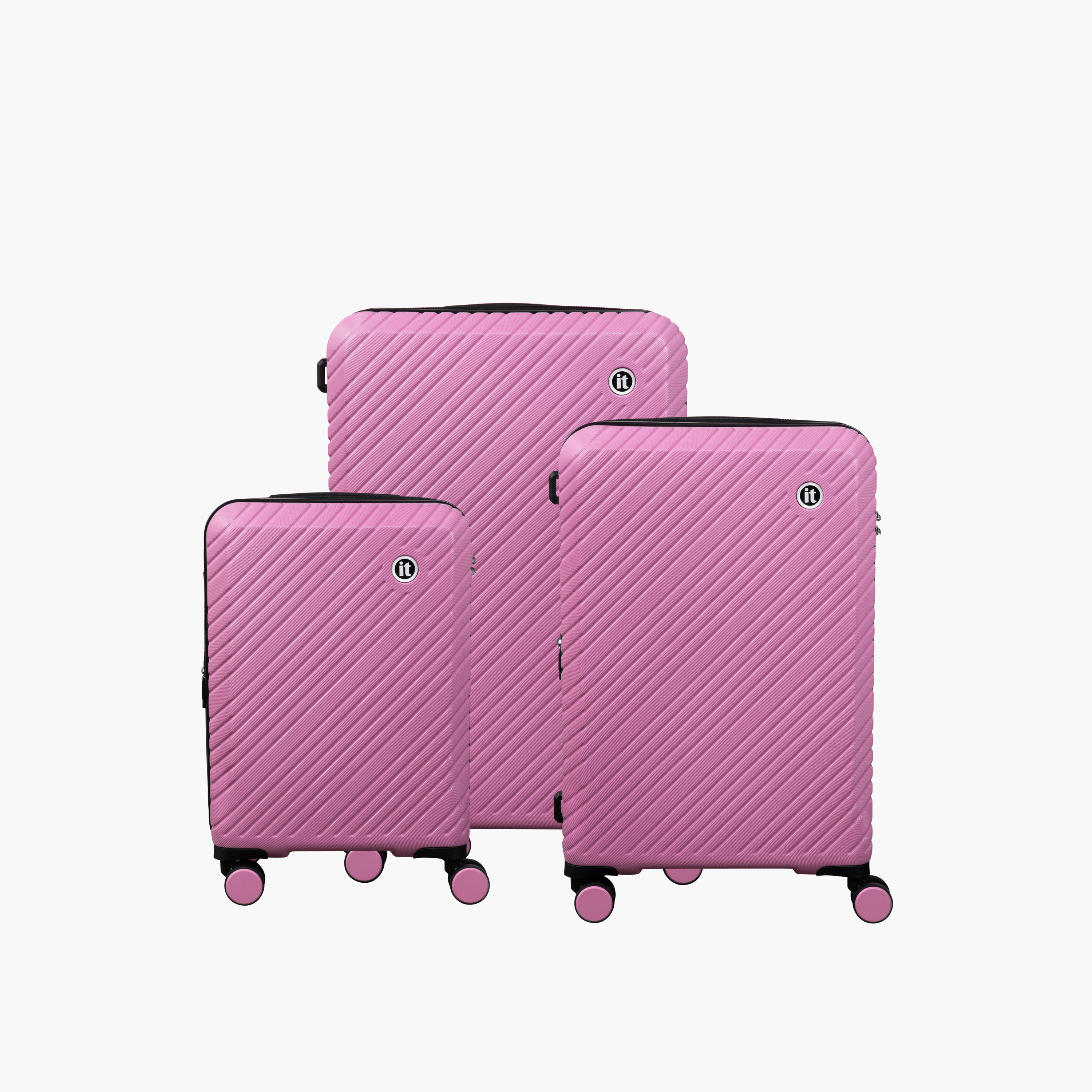 IT Textured Hardcase Luggage Trolley with Retractable Handle - 24 Inches Check-in Bag-travel-luggagesandbags-luggage-image-6