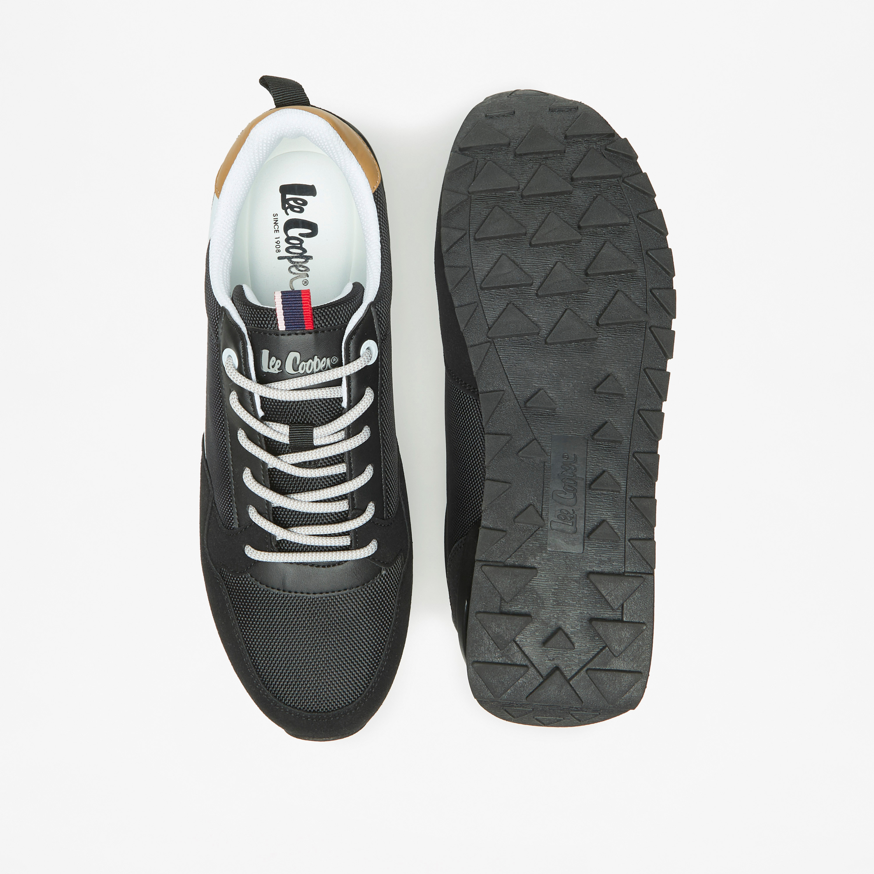 حذاء سنيكرز بارز الملمس برباط إغلاق للرجال من لي كوبر-men-shoes-sneakers-image-4