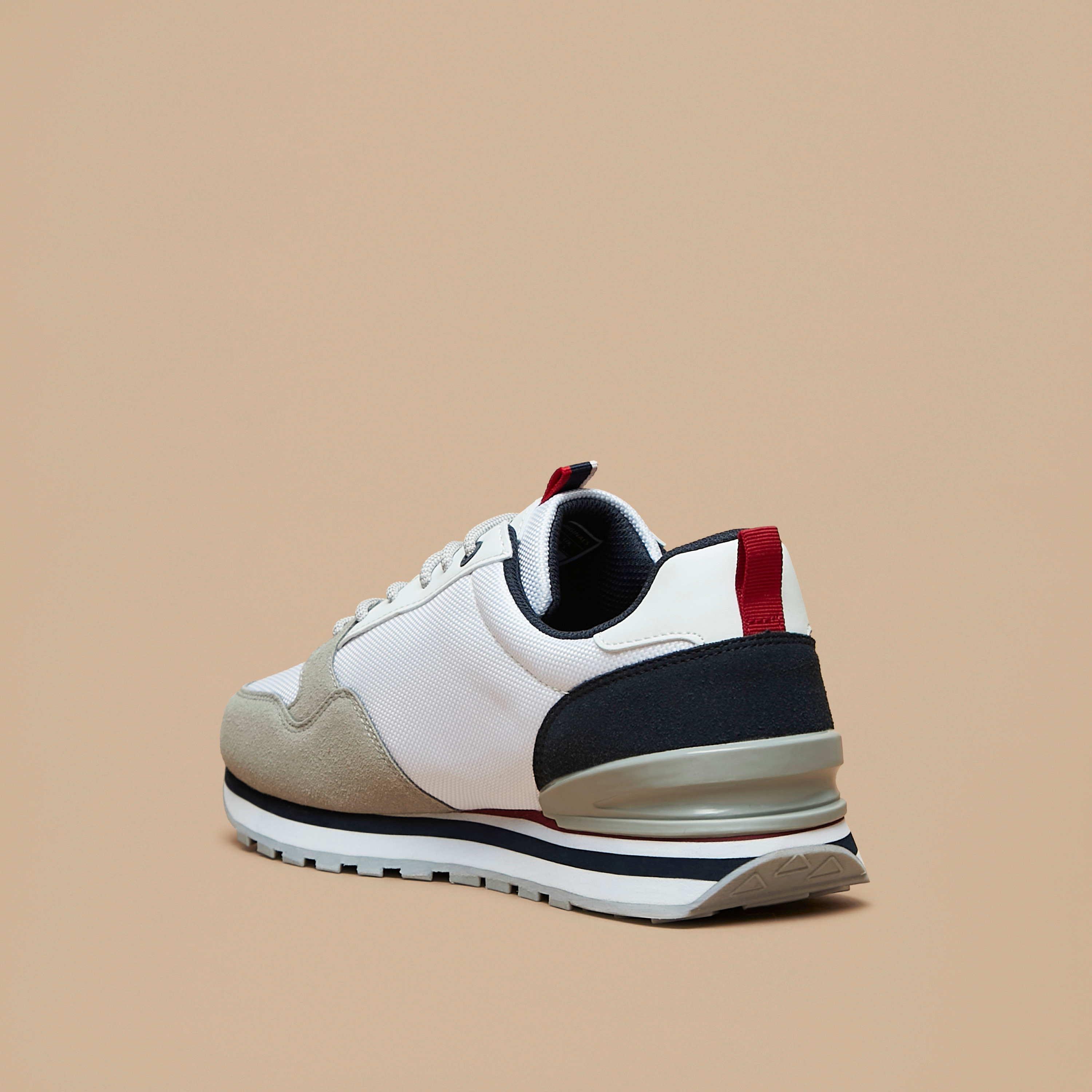 Lee Cooper Men's Textured Lace-Up Sneakers-men-shoes-sneakers-image-2