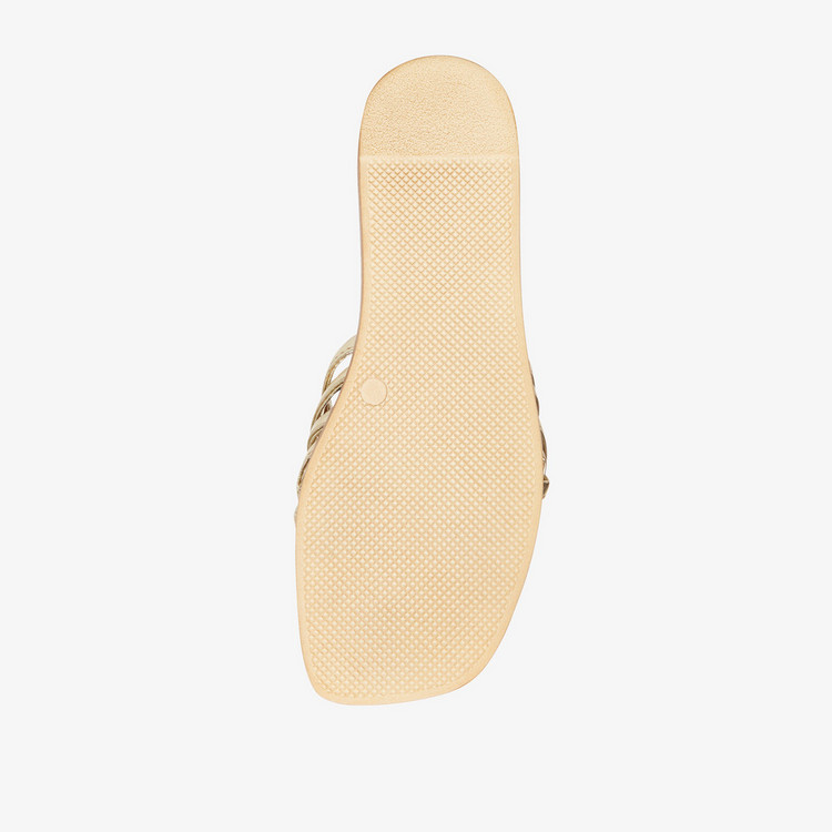Steve Madden Women's Braided Slip-On Slide Sandals