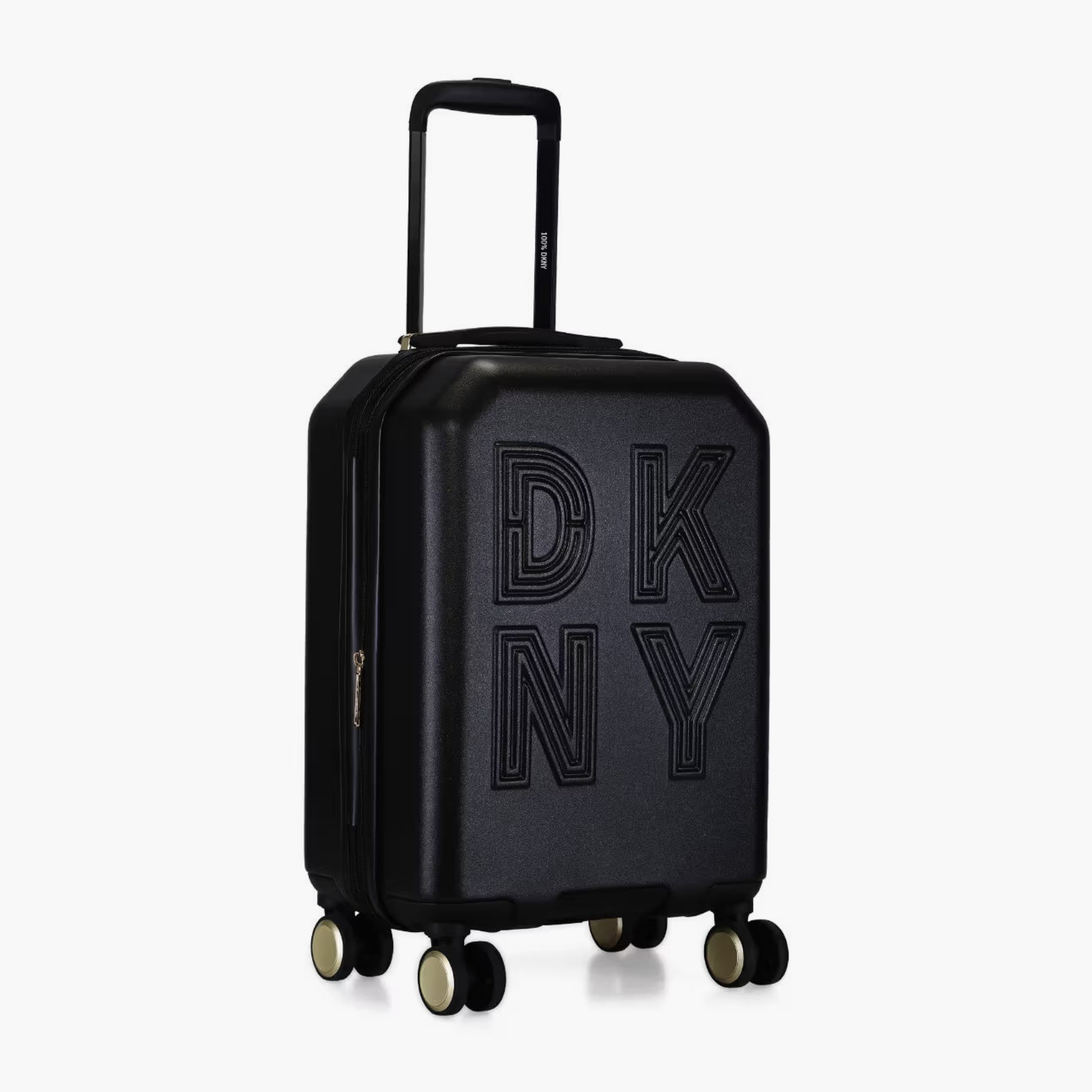 DKNY Textured Hardcase Luggage Trolley with Retractable Handle-travel-luggagesandbags-luggage-image-1