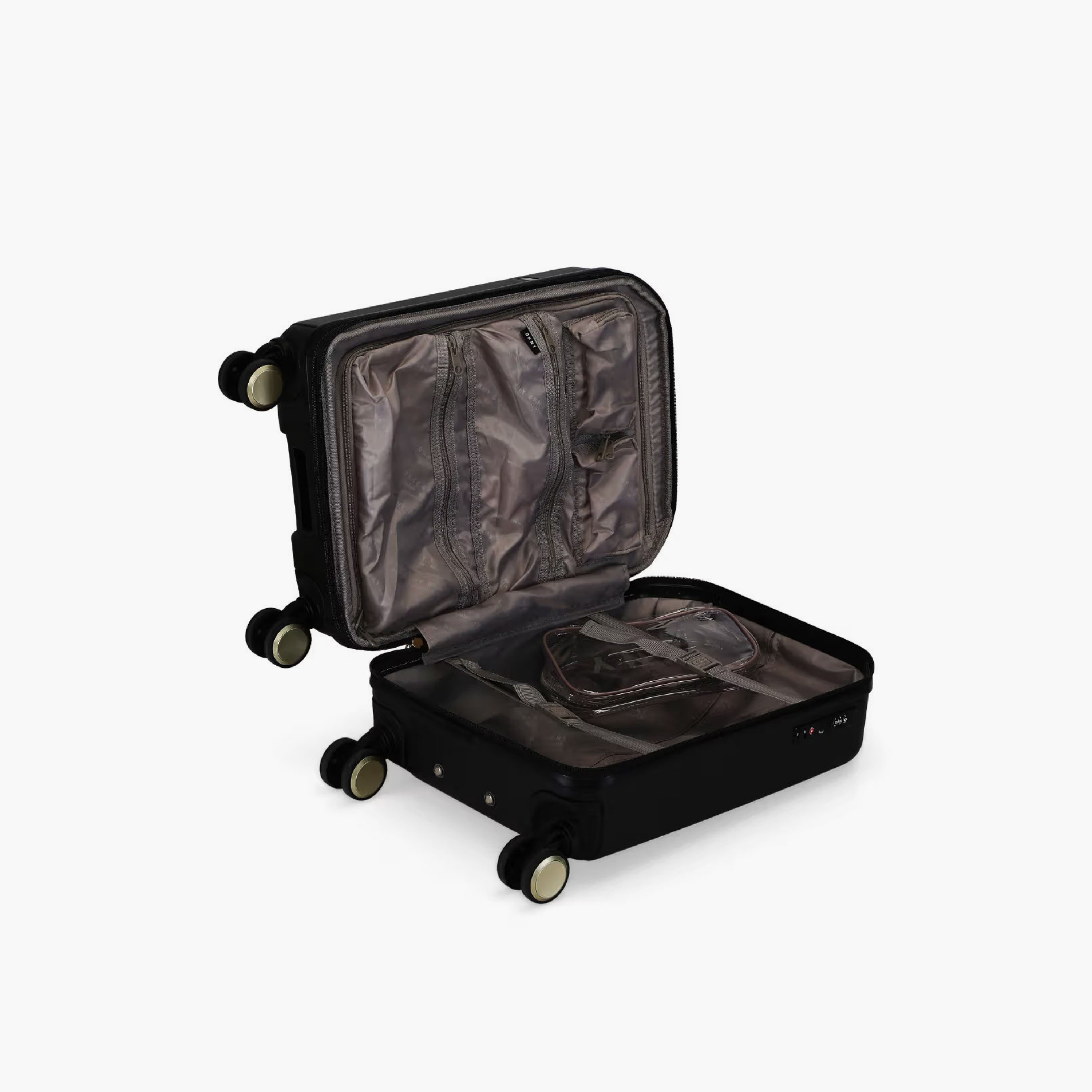 DKNY Textured Hardcase Luggage Trolley with Retractable Handle-travel-luggagesandbags-luggage-image-3
