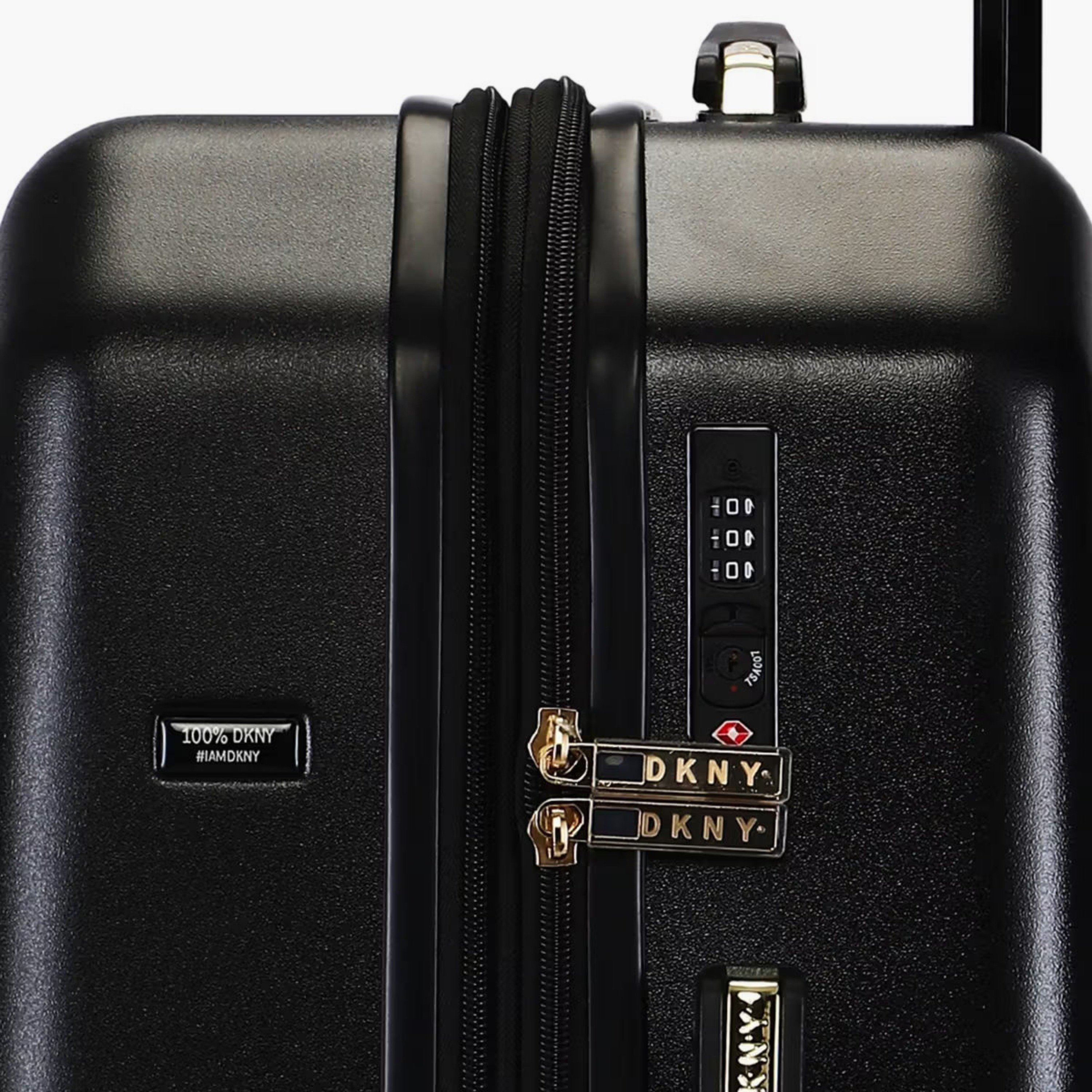 DKNY Textured Hardcase Luggage Trolley with Retractable Handle-travel-luggagesandbags-luggage-image-3