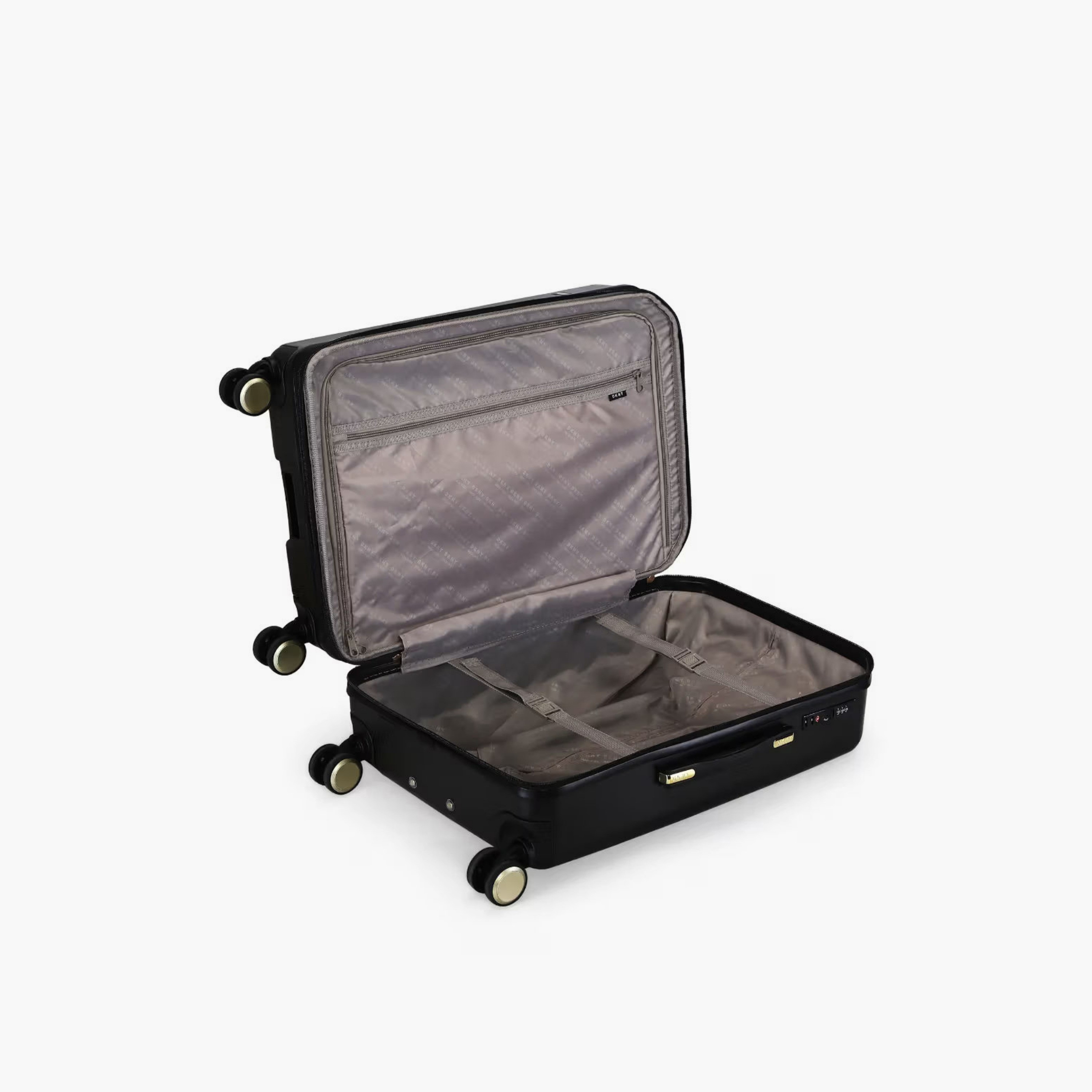 DKNY Textured Hardcase Luggage Trolley with Retractable Handle-travel-luggagesandbags-luggage-image-8