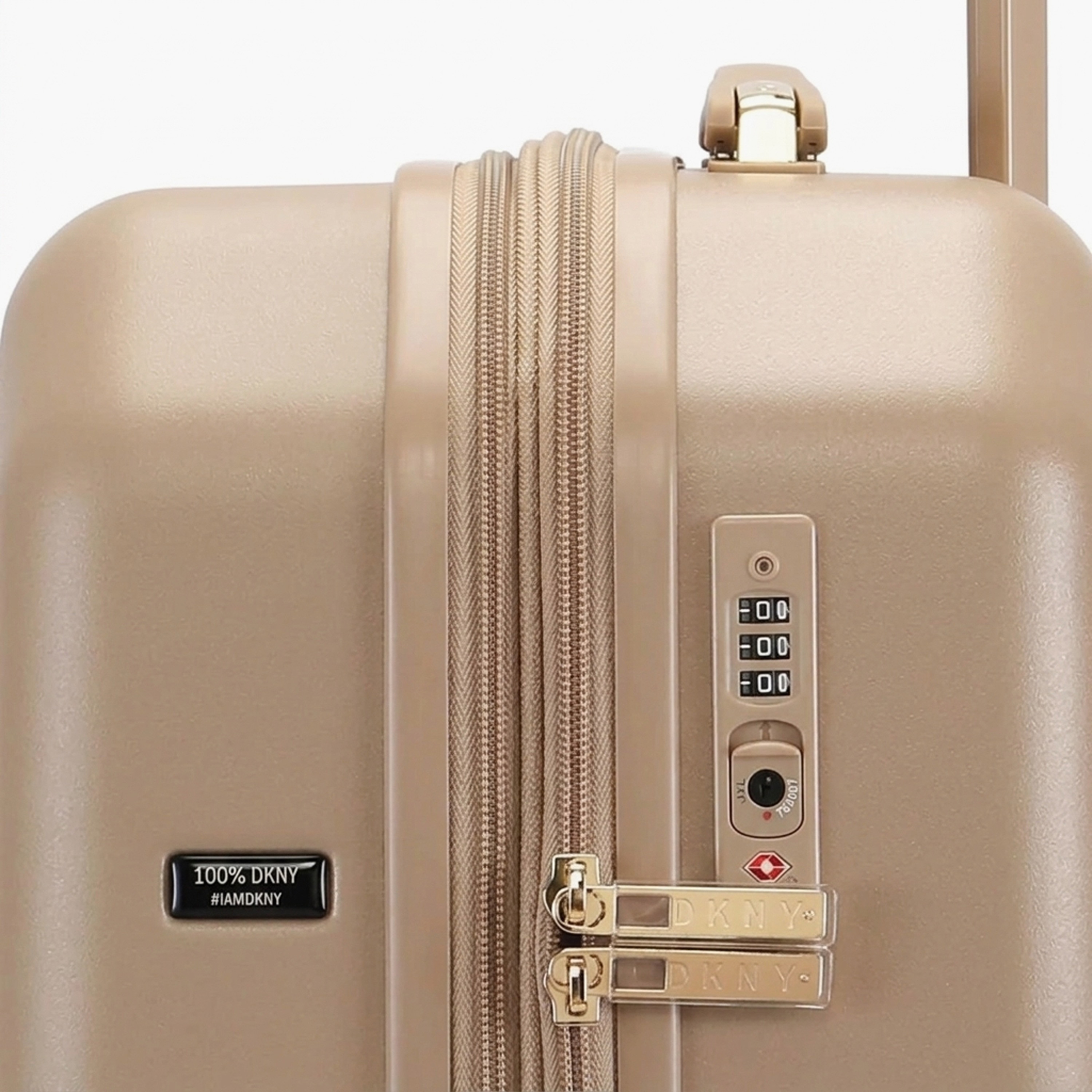 DKNY Textured Hardcase Luggage Trolley with Retractable Handle-travel-luggagesandbags-luggage-image-5
