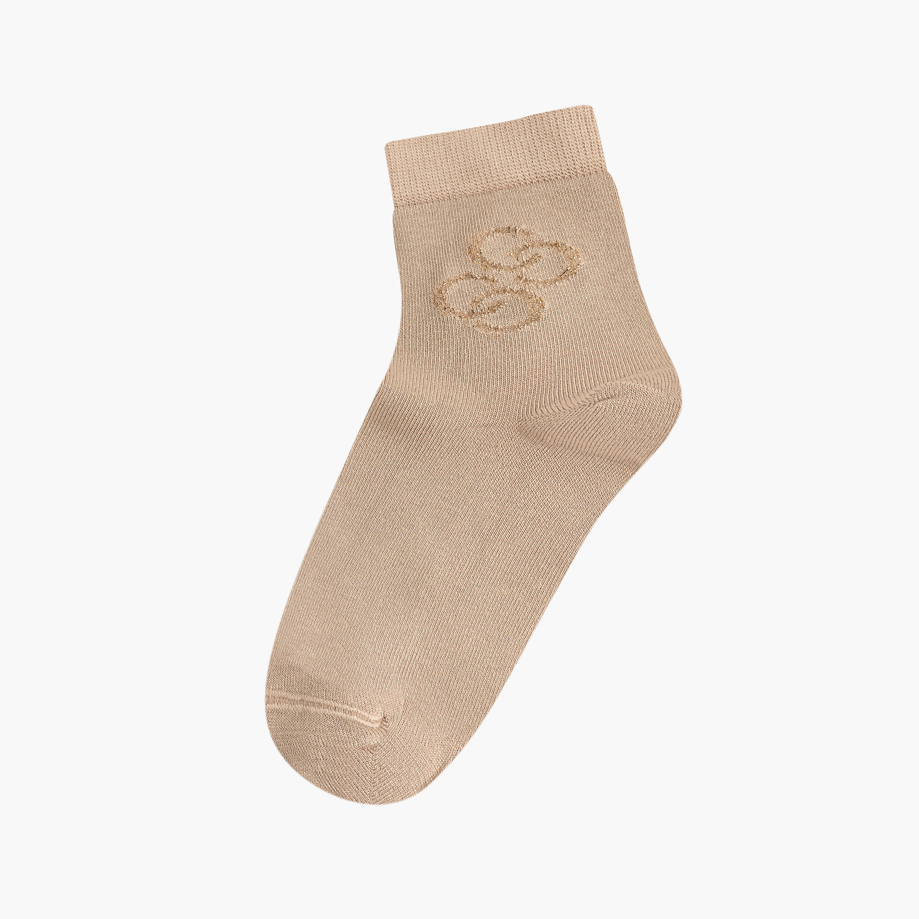 طقم جوارب غير تيري بطول الكاحل 3 أزواج بارزة الملمس من سيليست-women-socksandstockings-image-2
