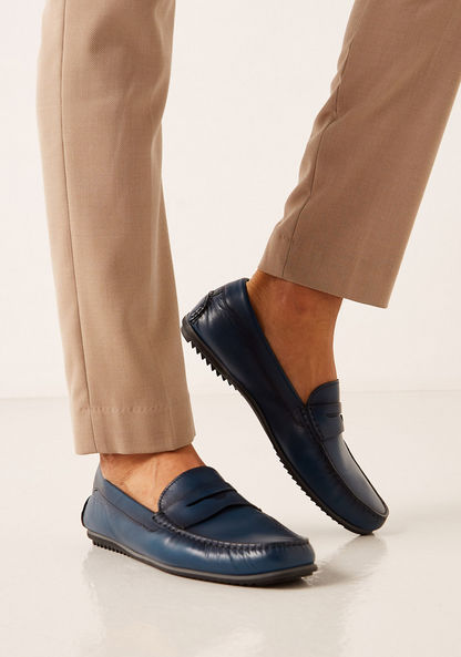 Duchini Men's Solid Slip-On Moccasins-Men%27s Casual Shoes-image-0