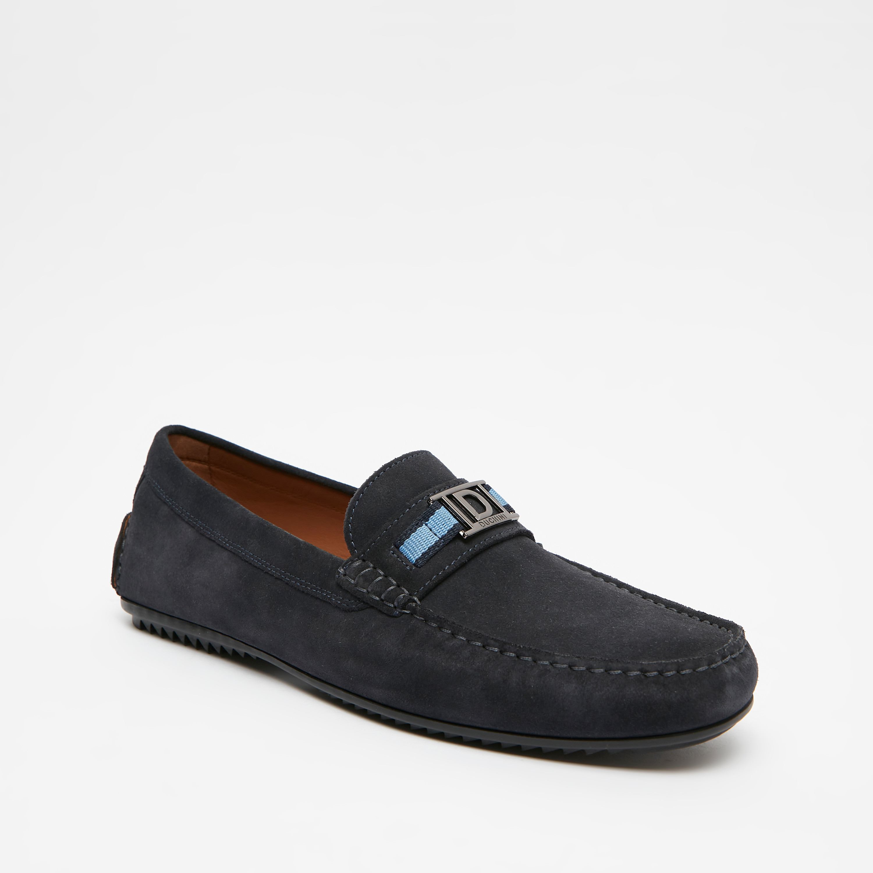 Duchini Men's Slip-On Loafers with Metal Accent-men-shoes-loafersandmoccasins-image-1