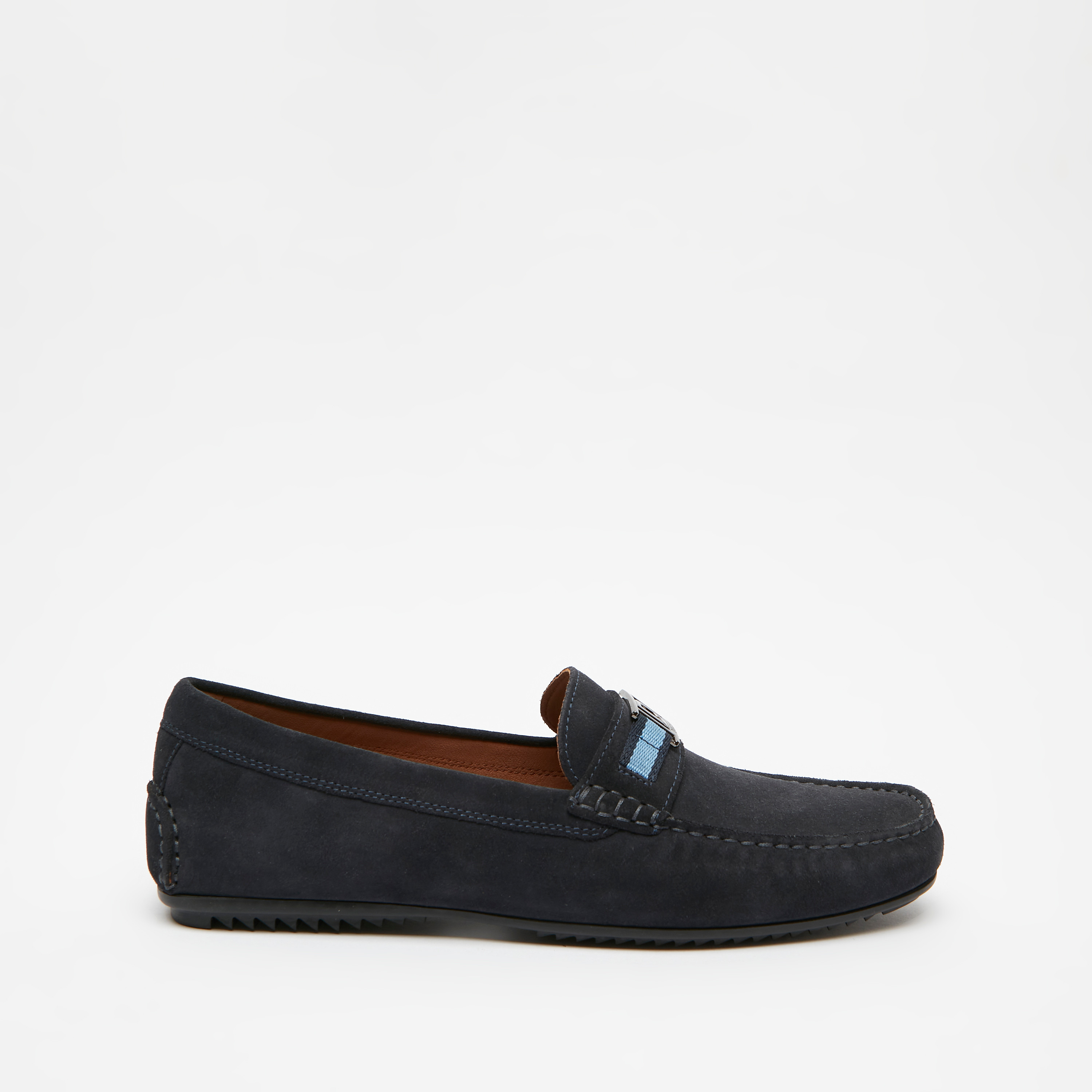 Duchini Men's Slip-On Loafers with Metal Accent-men-shoes-loafersandmoccasins-image-2