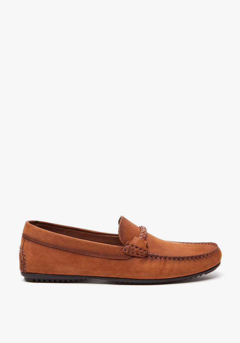 Duchini Men's Slip-On Moccasins with Braided Accent-Men%27s Casual Shoes-image-2