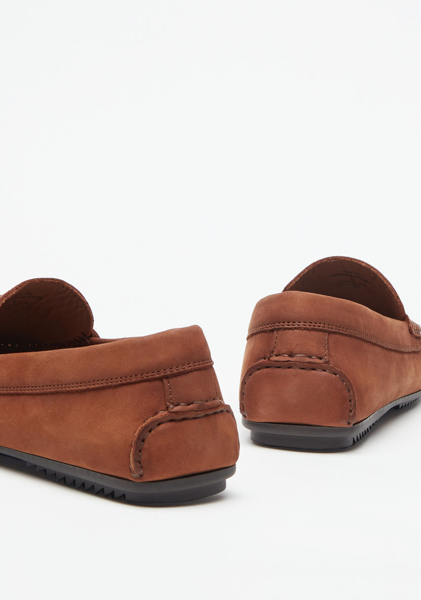 Duchini Men's Slip-On Leather Moccasins with Tassel Detail-Moccasins-image-3
