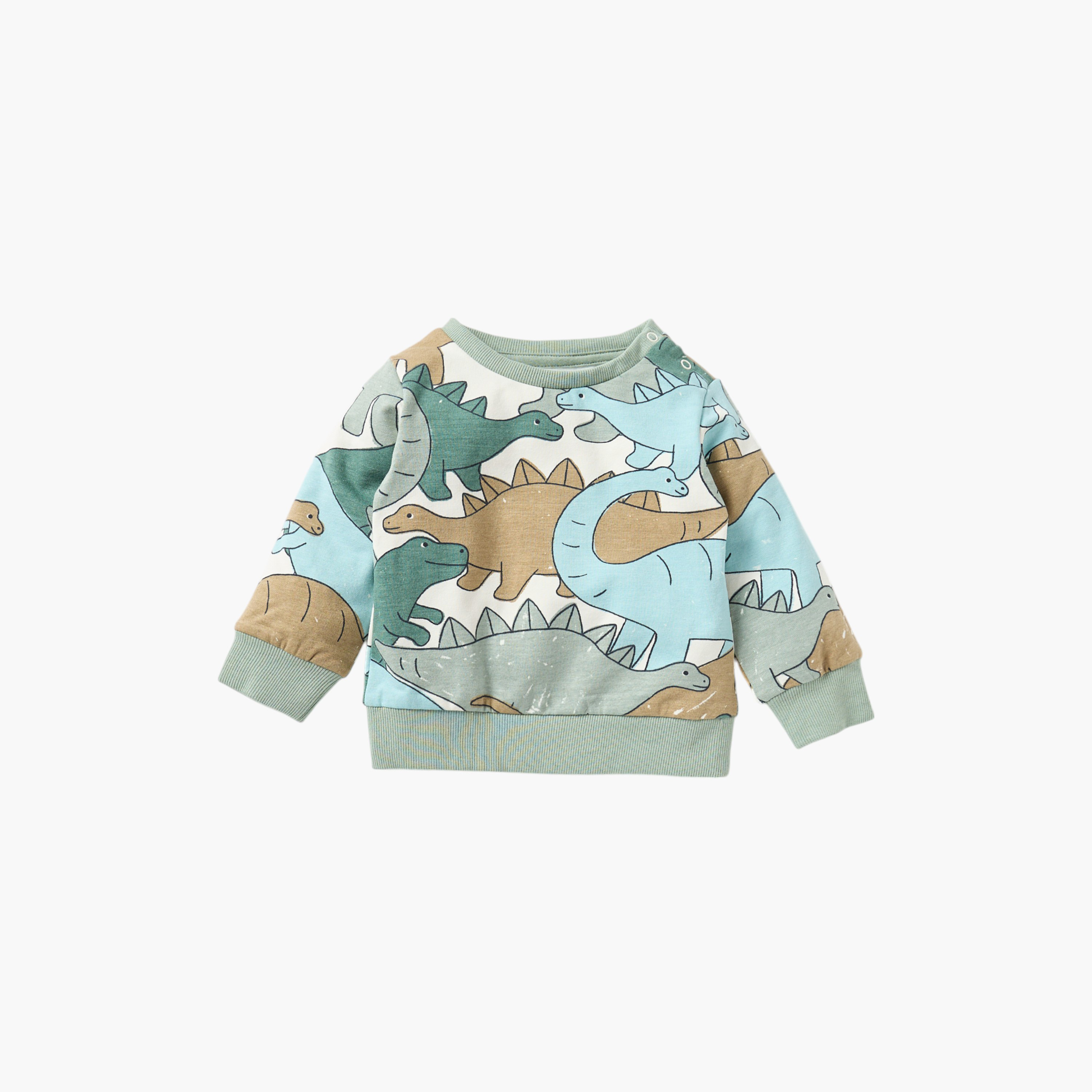 طقم بنطلون بيجاما وسويت شيرت بطبعات ديناصور من جونيورز-baby-boys-clothing-nightwear-pyjamasets-image-2