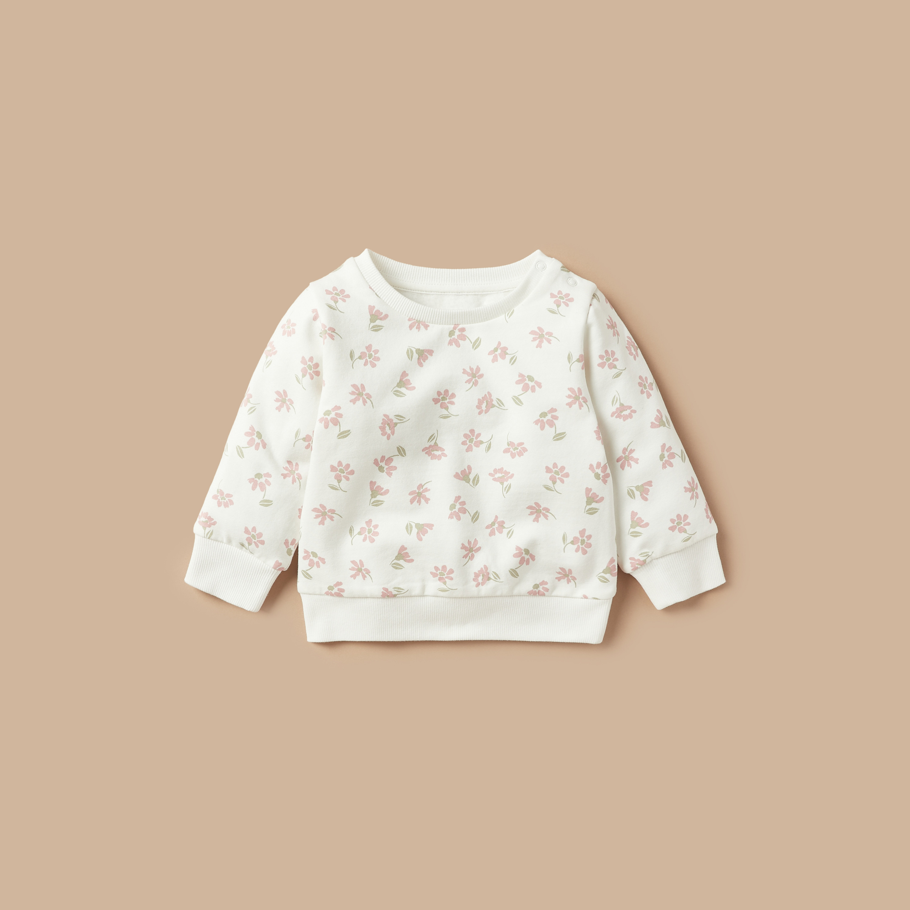 Juniors All-Over Floral Print Long Sleeves T-shirt and Pyjama Set-baby-girls-clothing-nightwear-pyjamasets-image-2