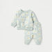 Juniors All-Over Floral Print Long Sleeves T-shirt and Pyjama Set-Pyjama Sets-thumbnailMobile-0
