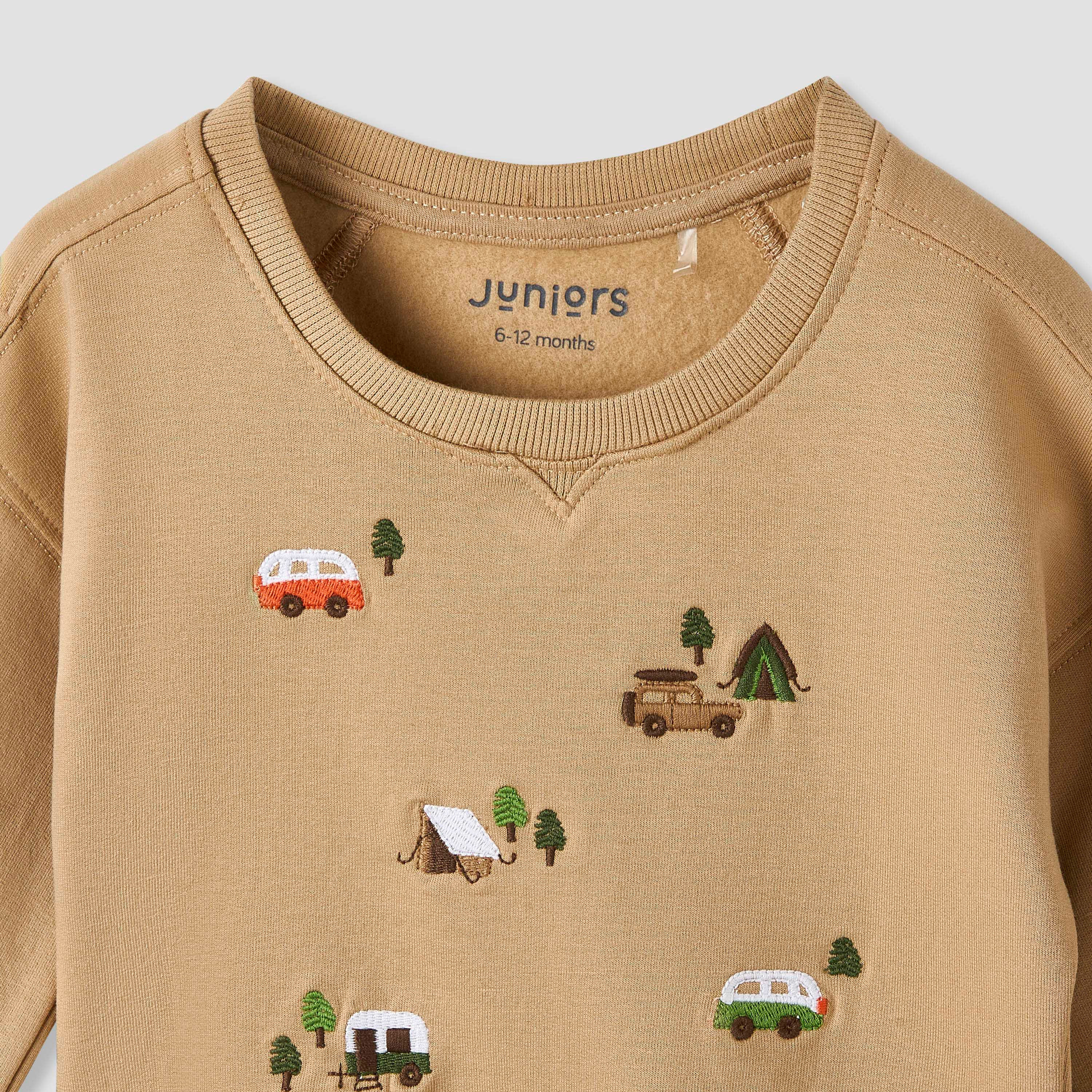طقم بيجاما قطن بتطريز سيارات وأكمام طويلة من جونيورز-baby-boys-clothing-nightwear-pyjamasets-image-4