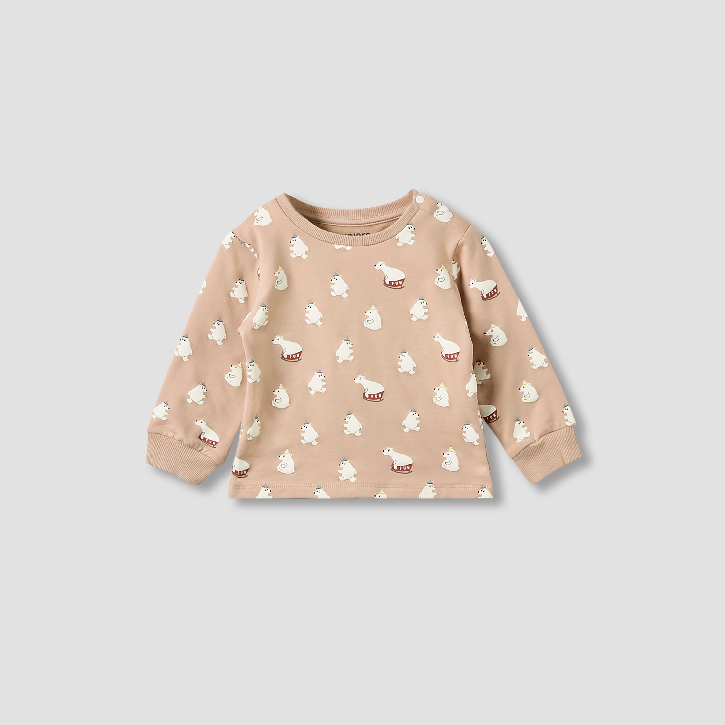 Juniors Pyjama Set with Bear Print - Cotton - Long Sleeves - Crew Neck-baby-boys-clothing-nightwear-pyjamasets-image-2