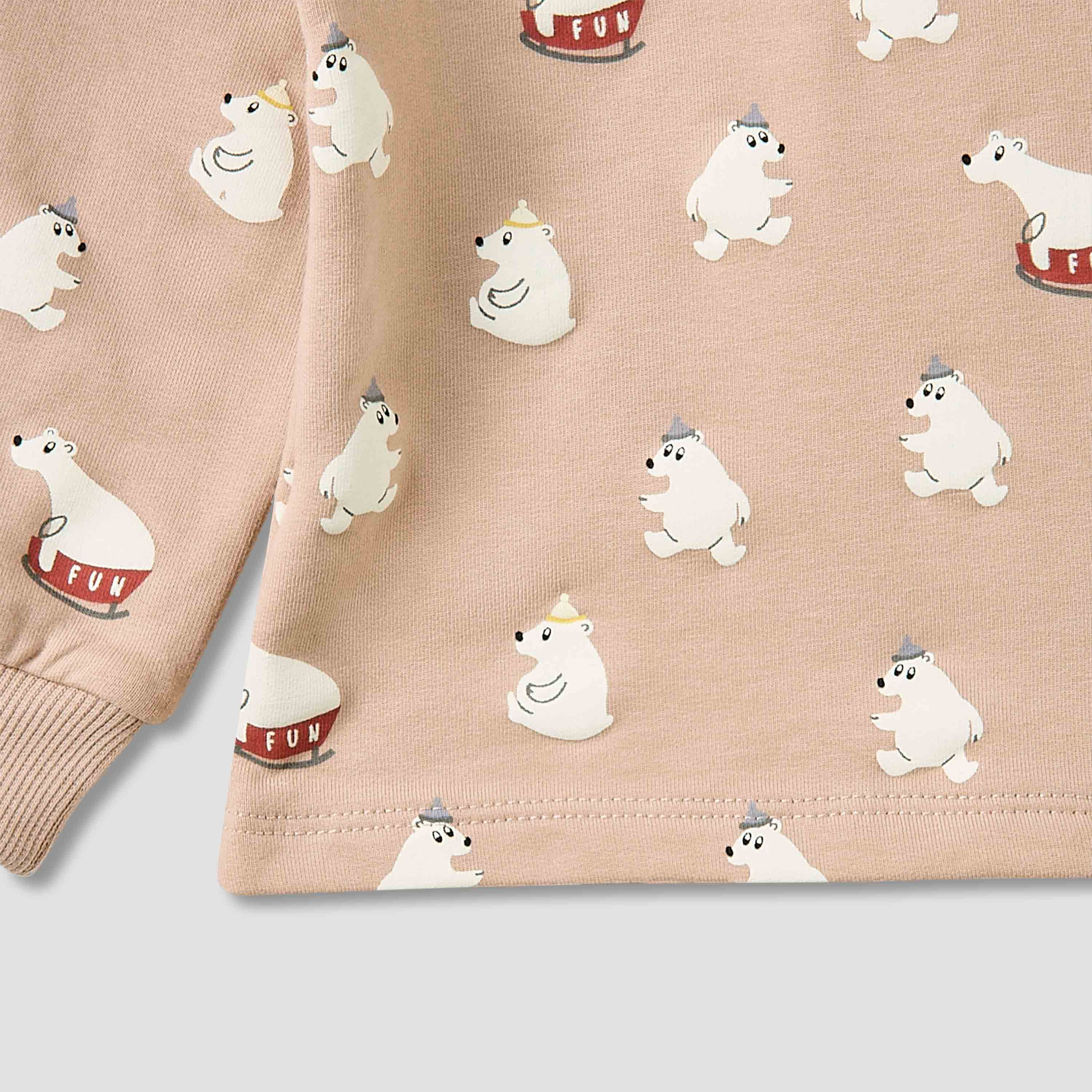 Juniors Pyjama Set with Bear Print - Cotton - Long Sleeves - Crew Neck-baby-boys-clothing-nightwear-pyjamasets-image-5