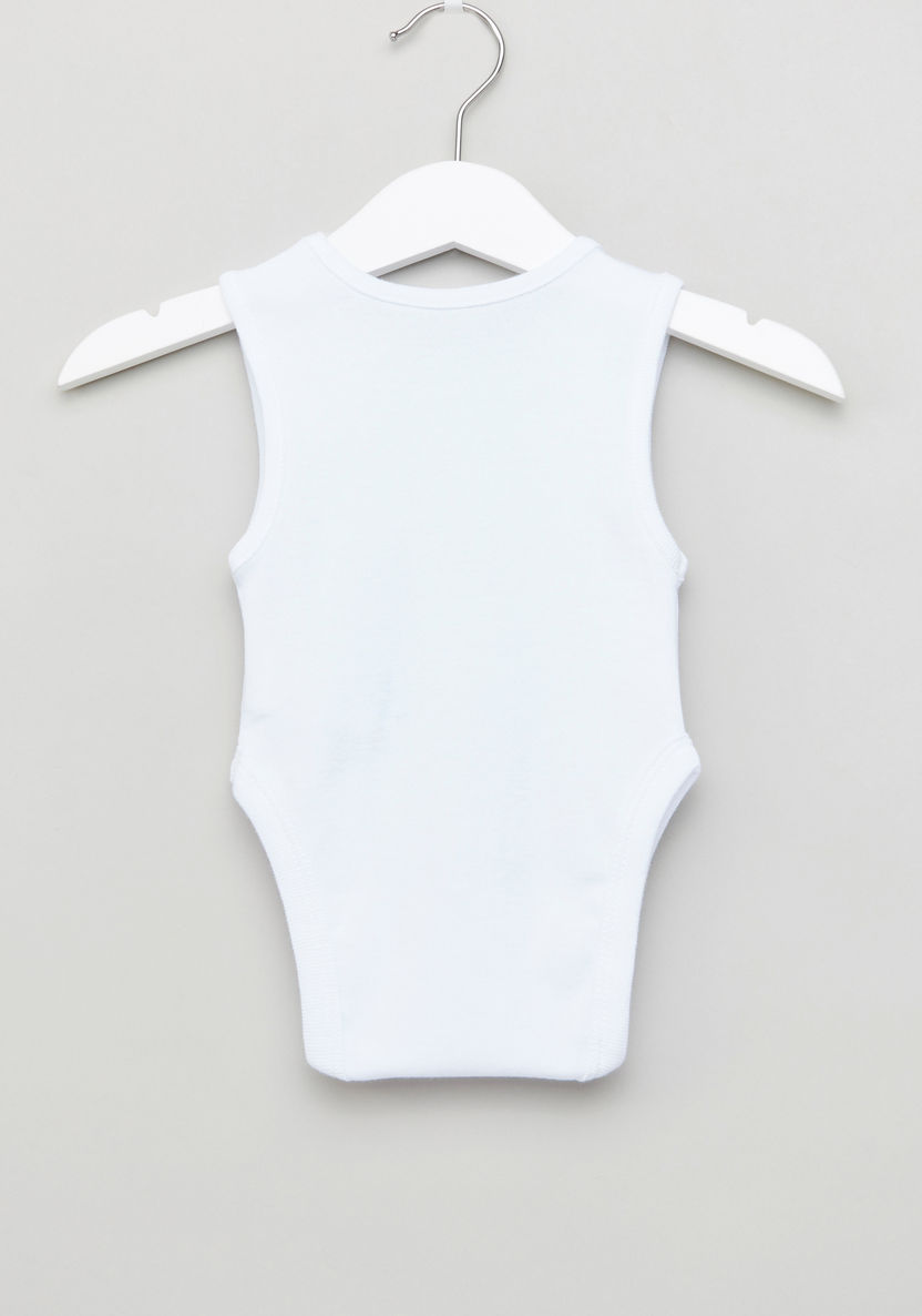 Juniors Sleeveless Cotton Bodysuit - Set of 3-Bodysuits-image-3