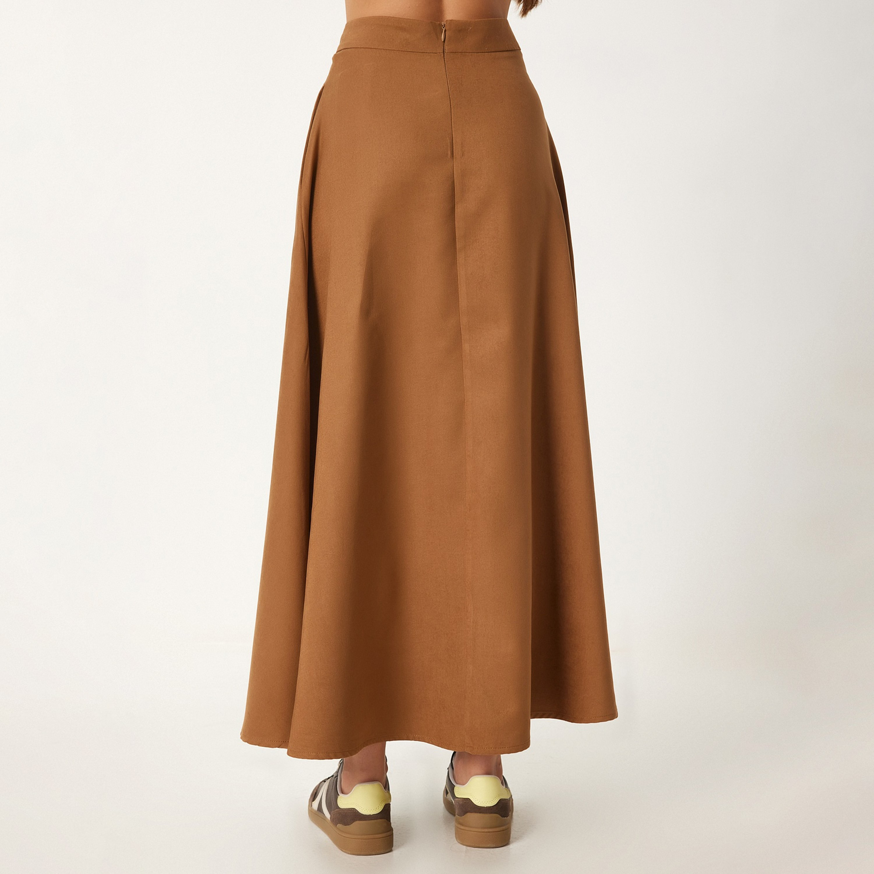 تنورة ماكسي نسائية عالية الناطق من براون جاكارد إسطنبول إسطنبول-women-clothing-bottoms-skirts-image-3