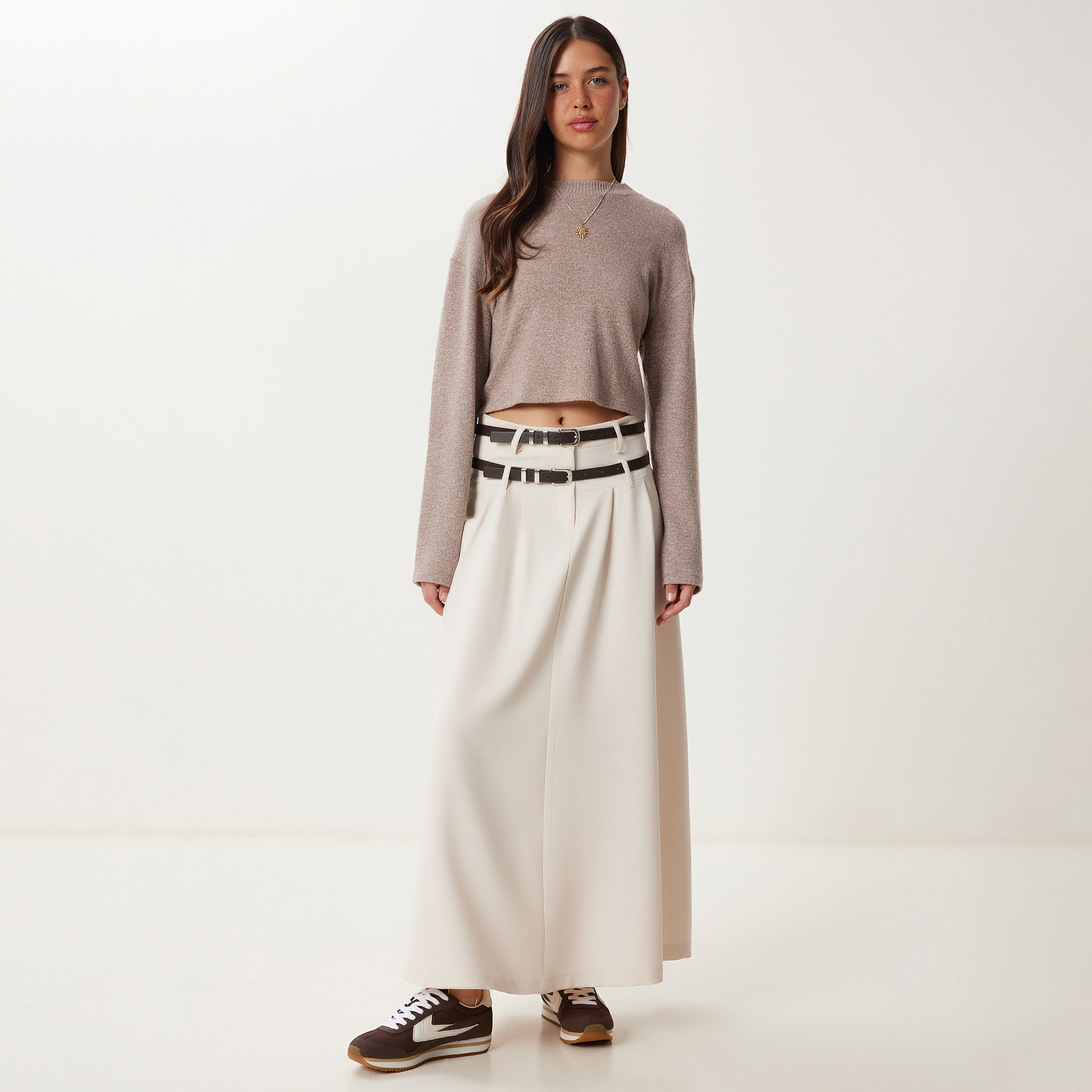 تنورة ماكسي نسائية واسعة من سعادة إسطنبول-women-clothing-bottoms-skirts-image-6