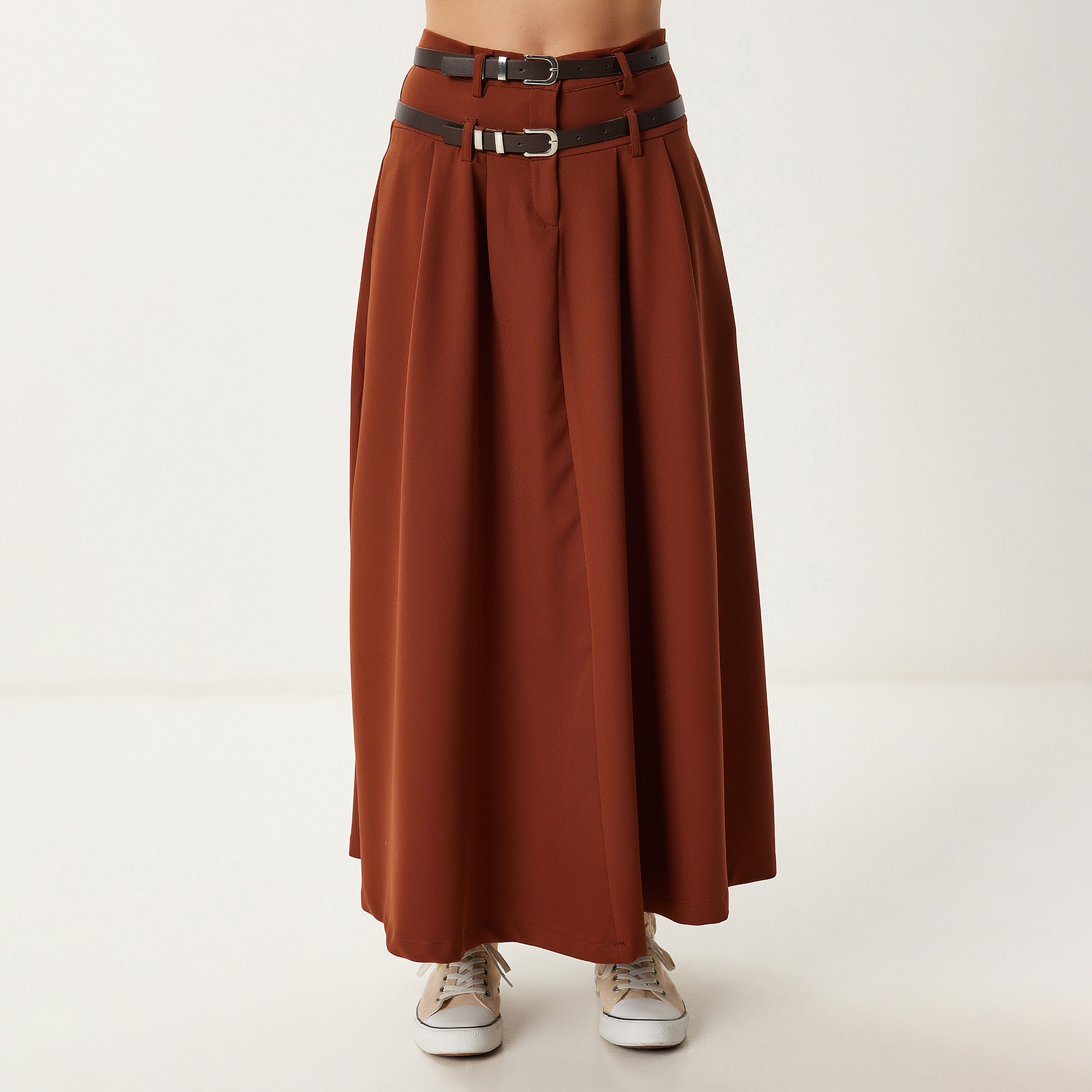 Happiness Istanbul Flared Women's Maxi Skirt-women-clothing-bottoms-skirts-image-1