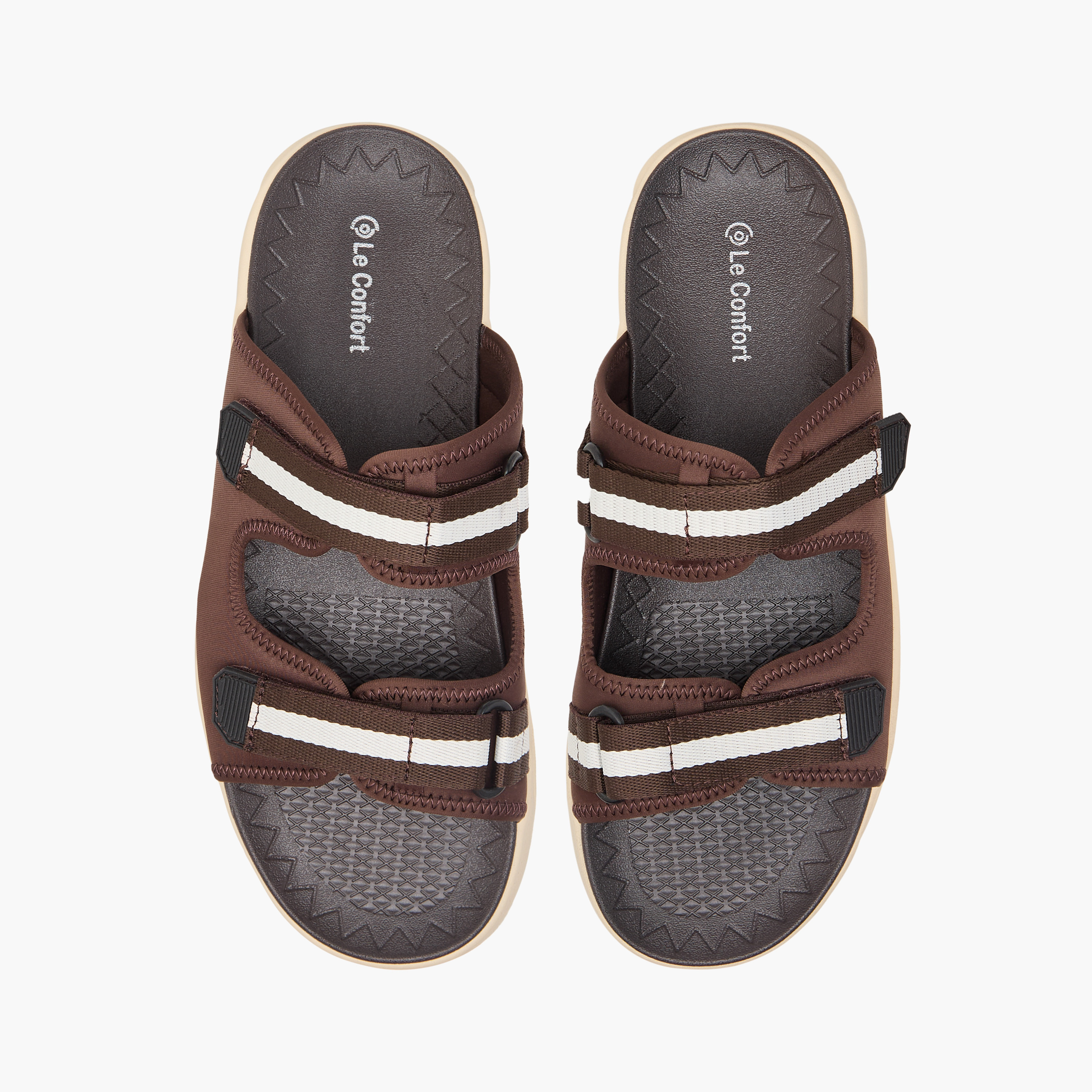 Le Confort Solid Slip-On Comfort Sandals-men-shoes-sandals-image-1
