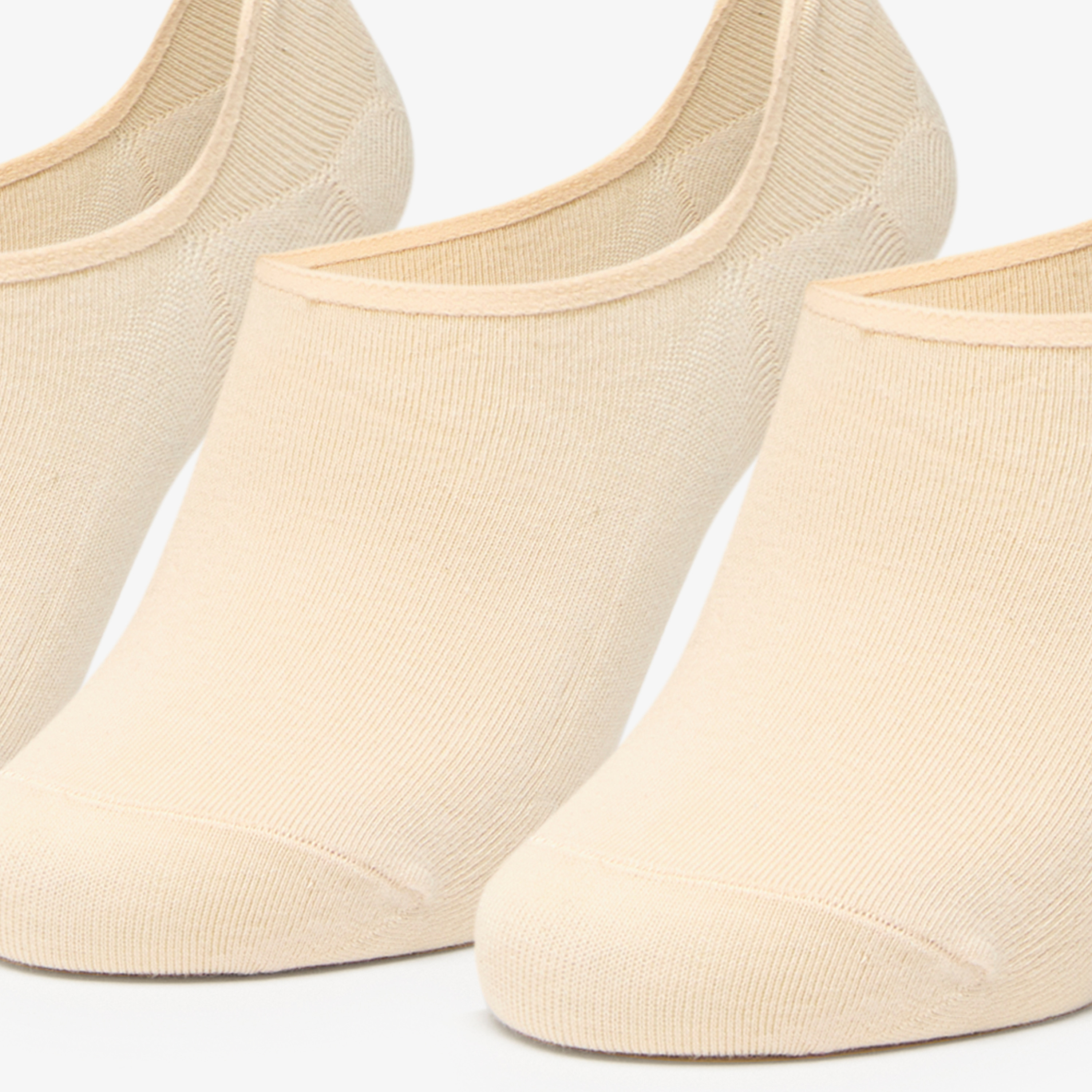 طقم جوارب غير مرئية 3 قطع سادة من فلورا بيلا-women-socksandstockings-image-2