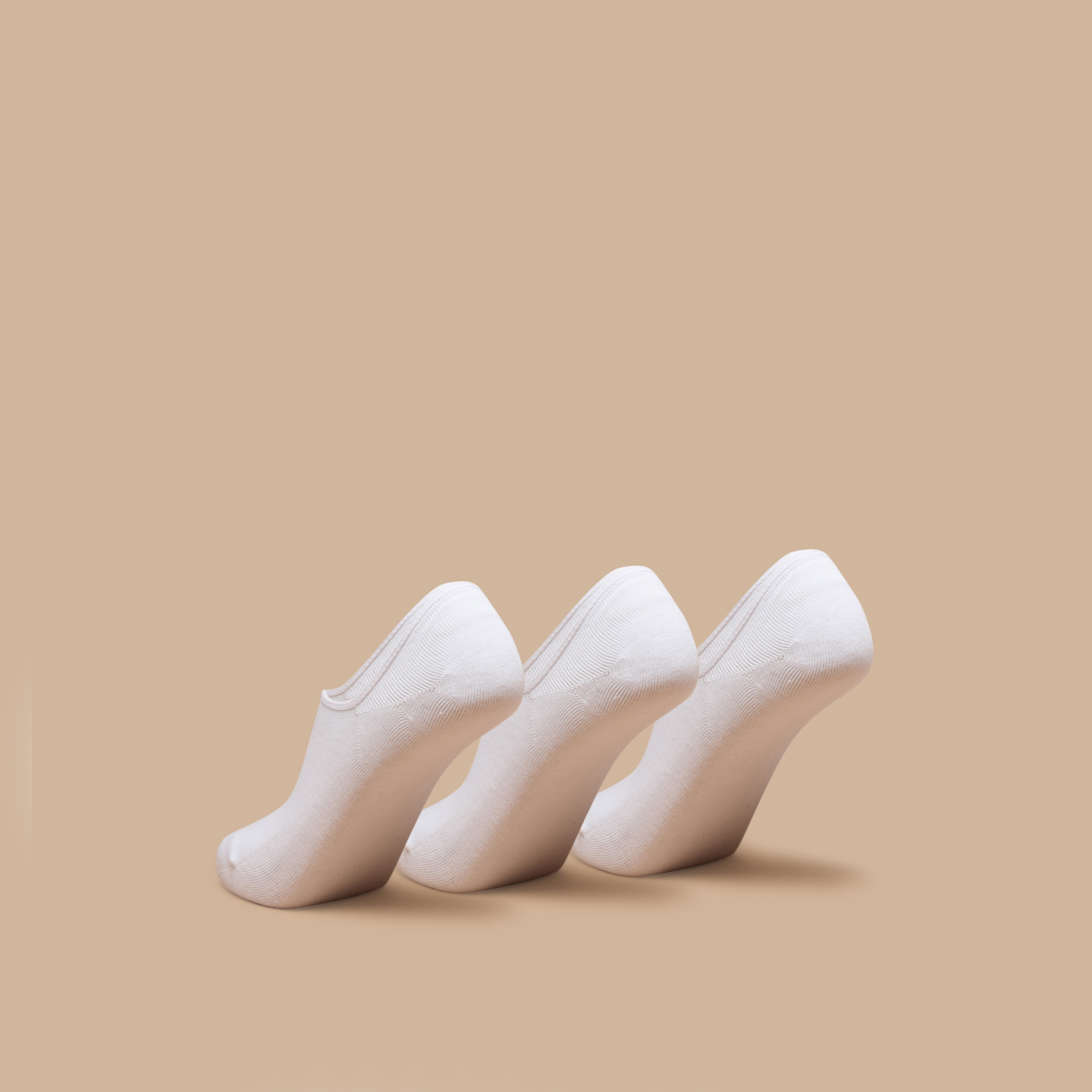 طقم جوارب غير مرئية 3 قطع سادة من فلورا بيلا-women-socksandstockings-image-3