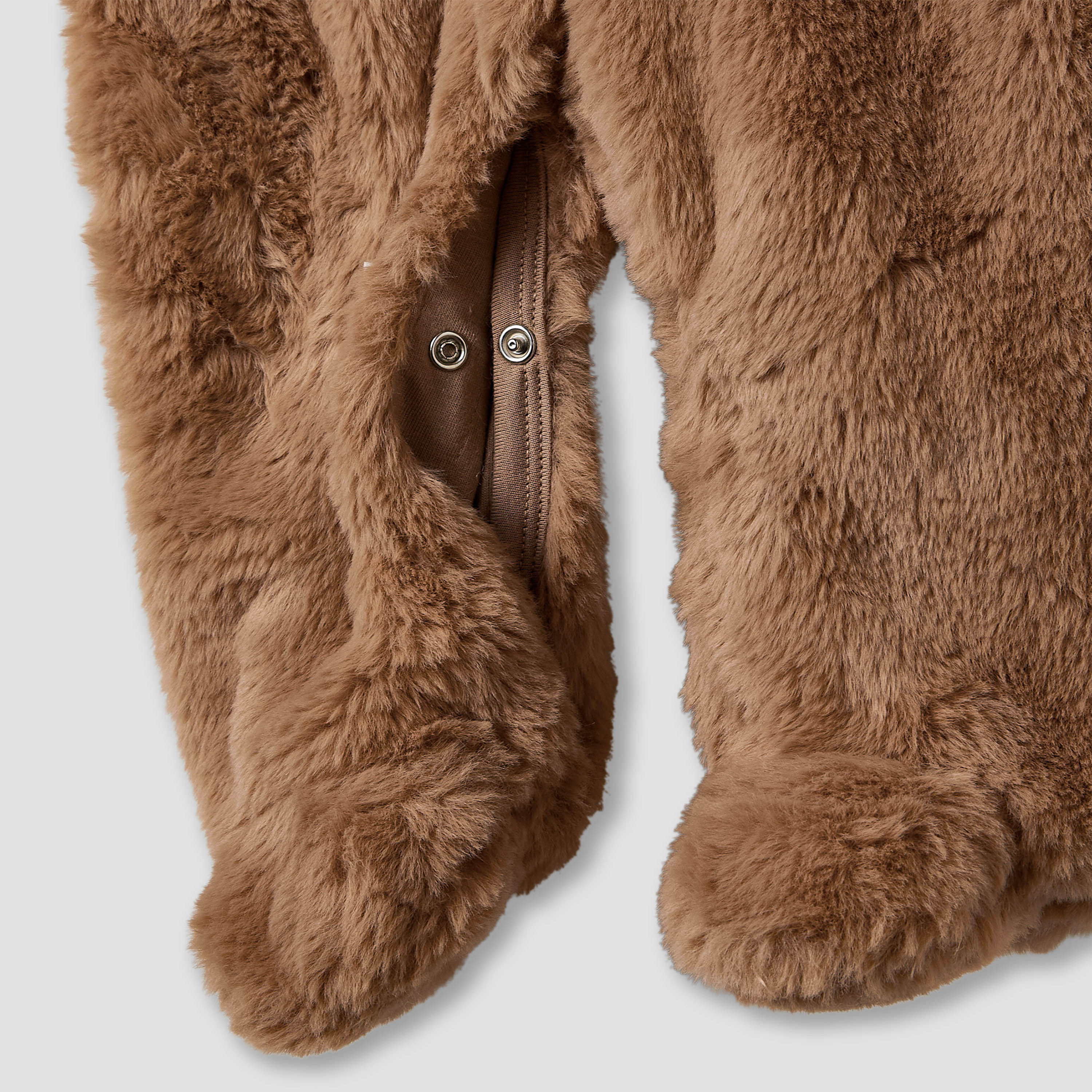 Juniors Hooded Sleepsuit with Faux Fur - Polyester - Long Sleeves-baby-boys-clothing-winterwear-sleepsuits-image-4