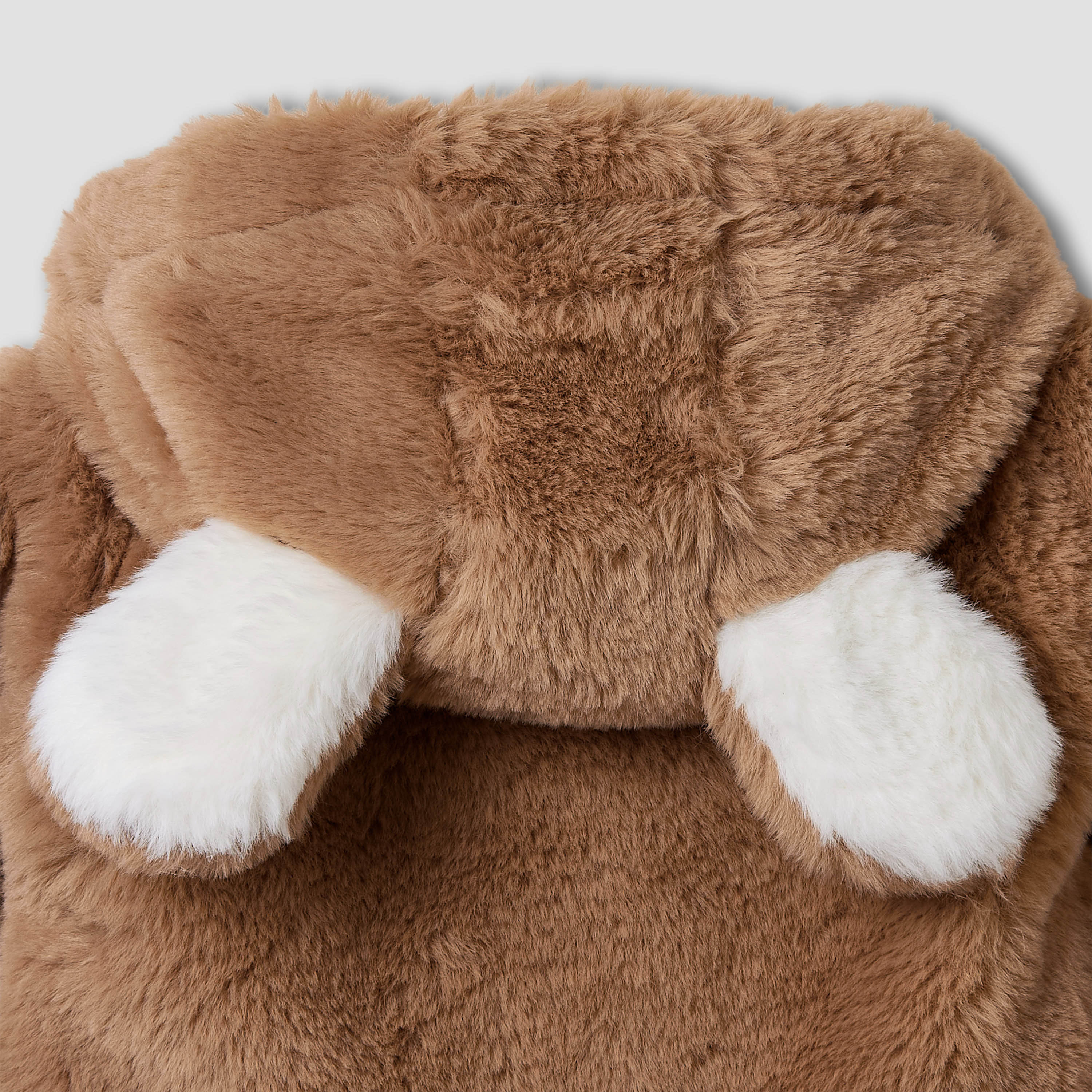 Juniors Hooded Sleepsuit with Faux Fur - Polyester - Long Sleeves-baby-boys-clothing-winterwear-sleepsuits-image-5