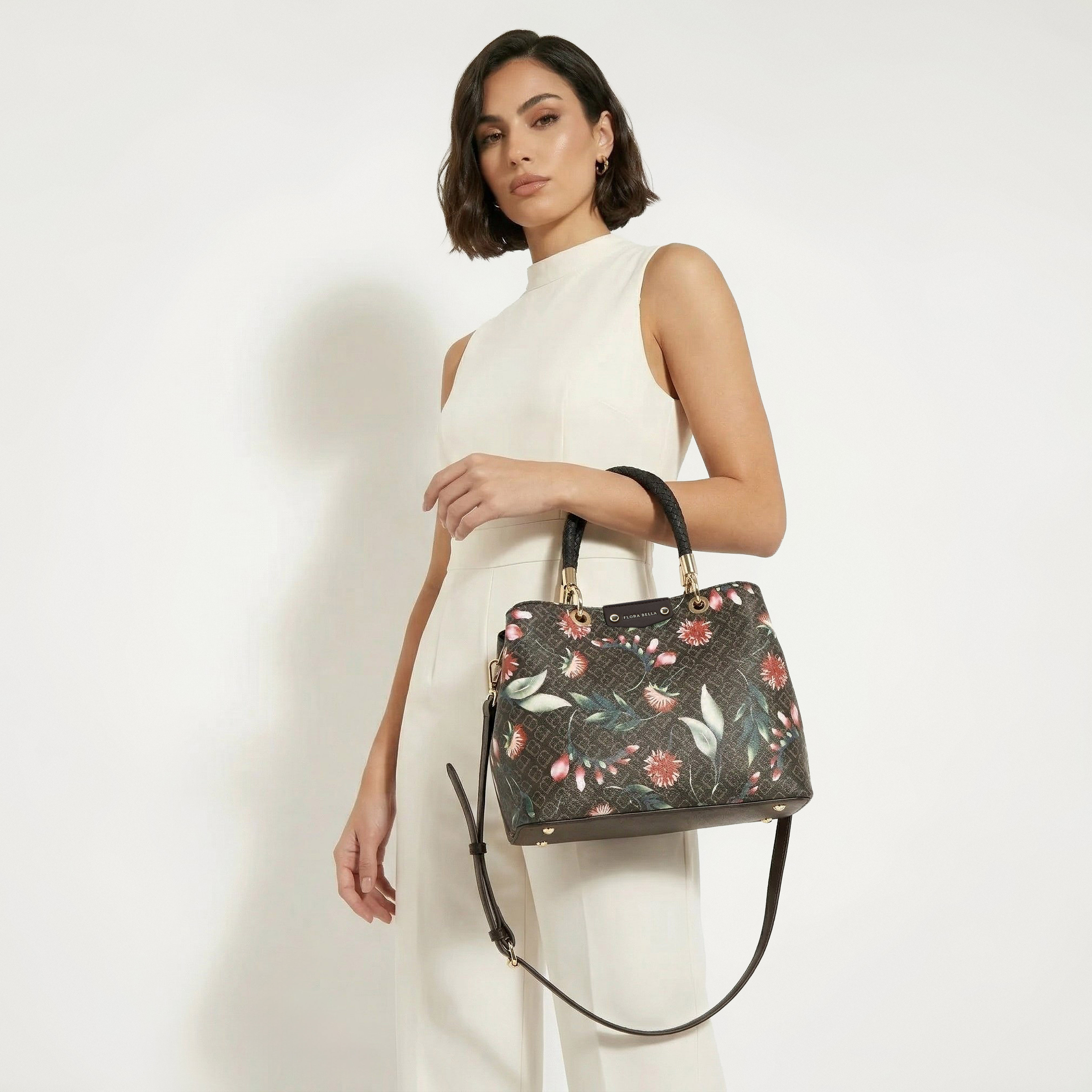 شنطة توتي بمقابض مزدوجة وطبعات مونوجرام زهرية من فلورا بيلا-women-bagsandwallets-handbags-image-2
