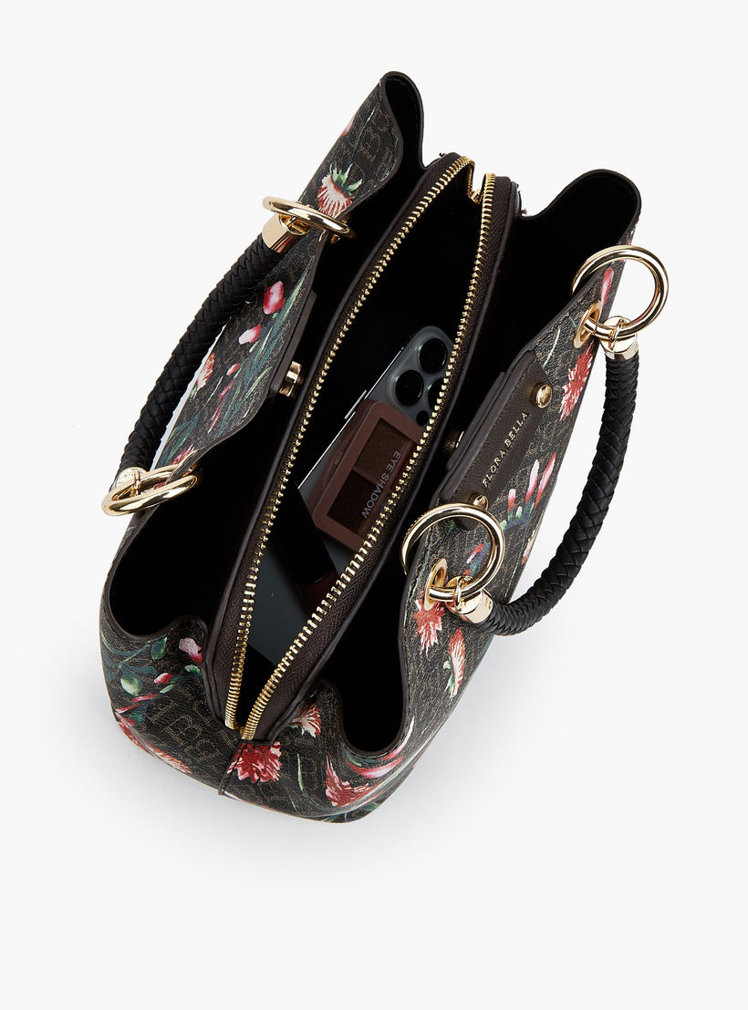شنطة توتي بمقابض مزدوجة وطبعات مونوجرام زهرية من فلورا بيلا-women-bagsandwallets-handbags-image-9
