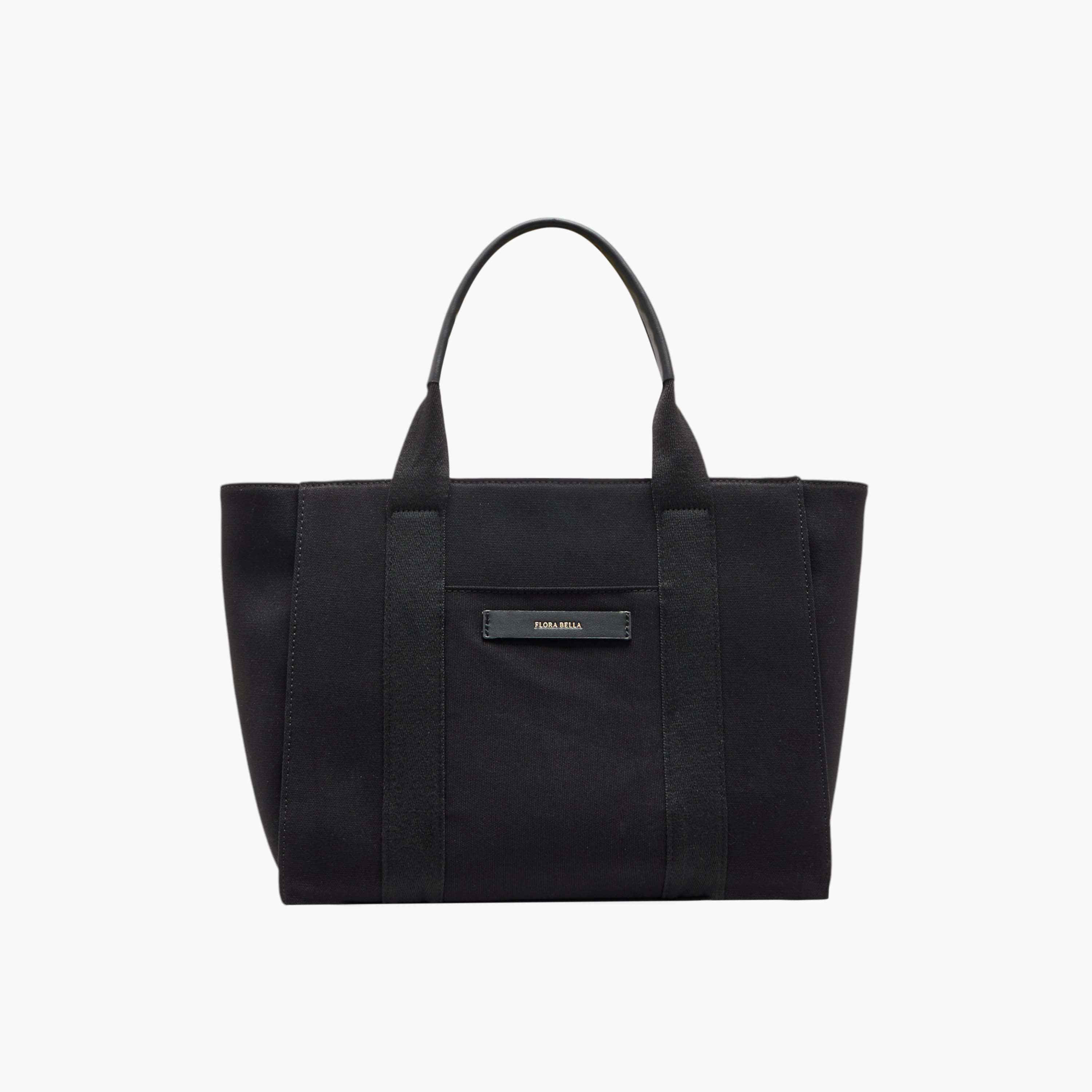 Flora Bella Solid Tote Bag with Zip Closure and Double Handle-women-bagsandwallets-handbags-image-1