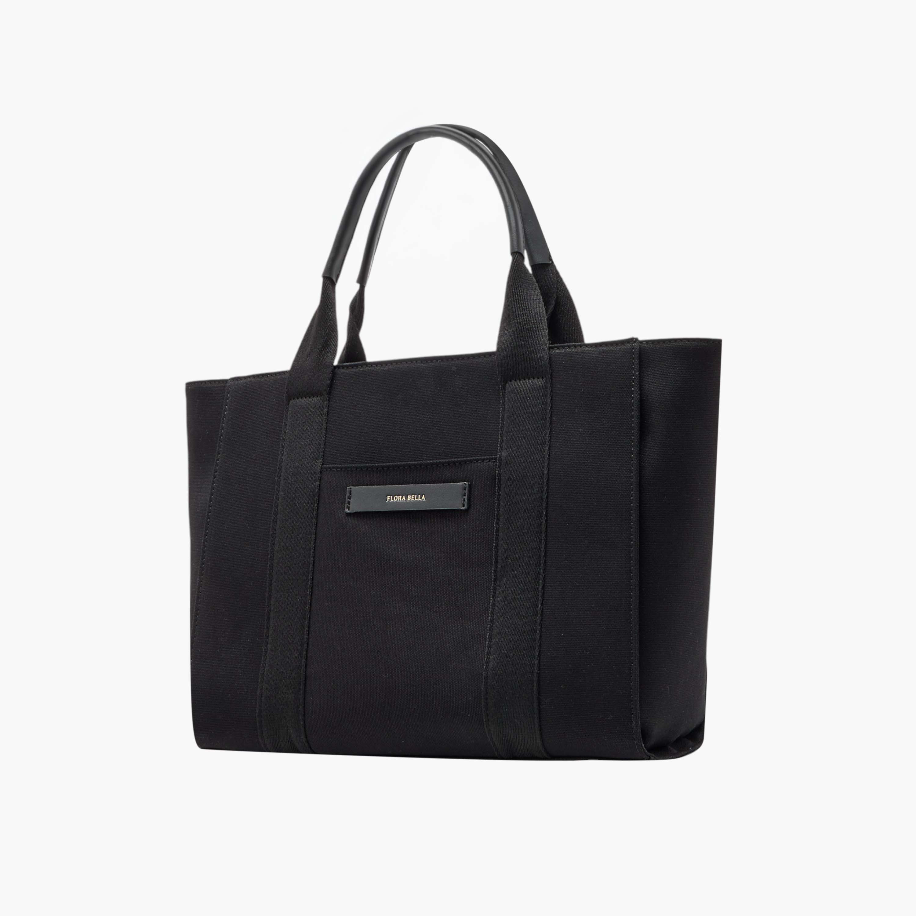 Flora Bella Solid Tote Bag with Zip Closure and Double Handle-women-bagsandwallets-handbags-image-2