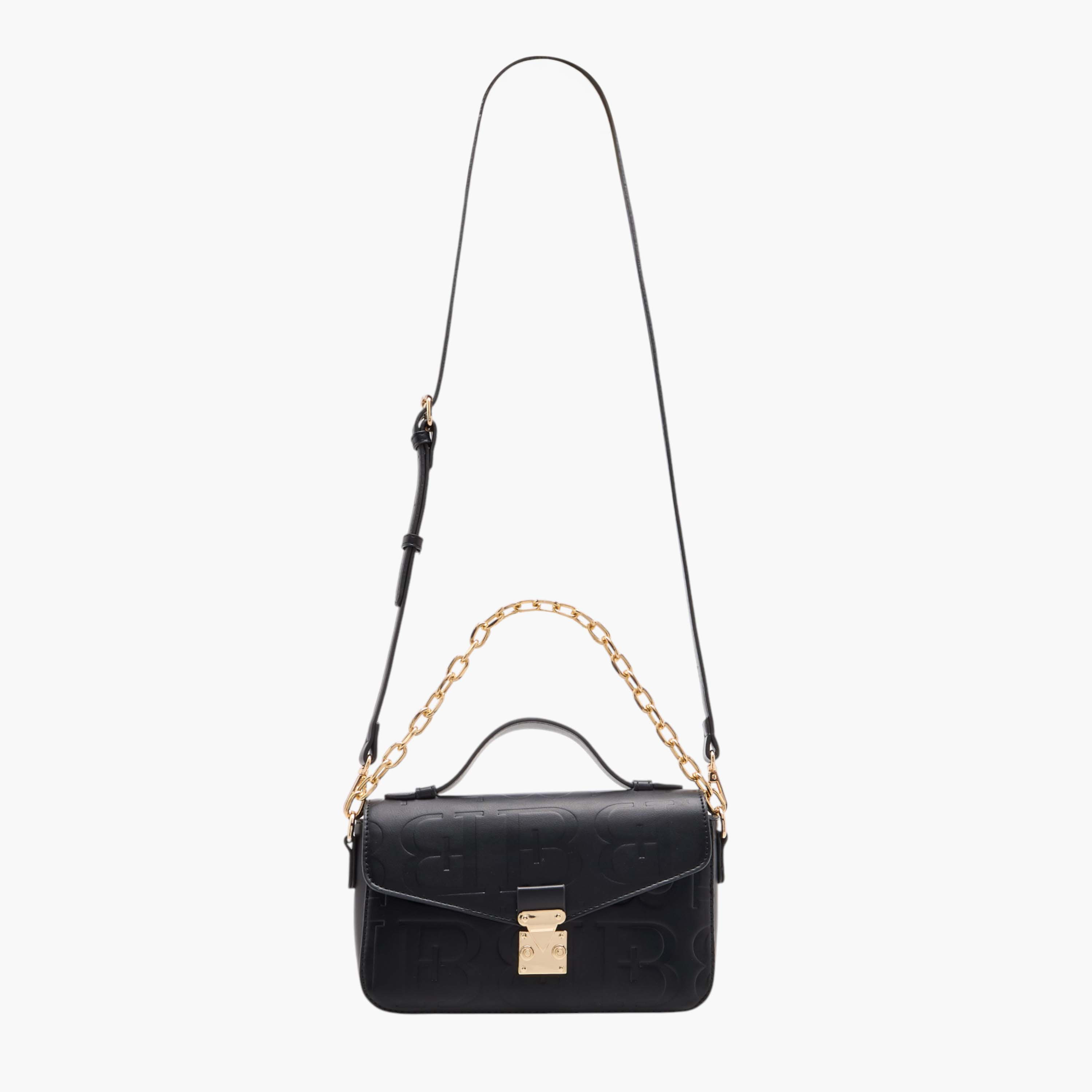 Flora Bella Monogram Print Crossbody Bag with Adjustable Strap and Twist Lock-women-bagsandwallets-handbags-image-2