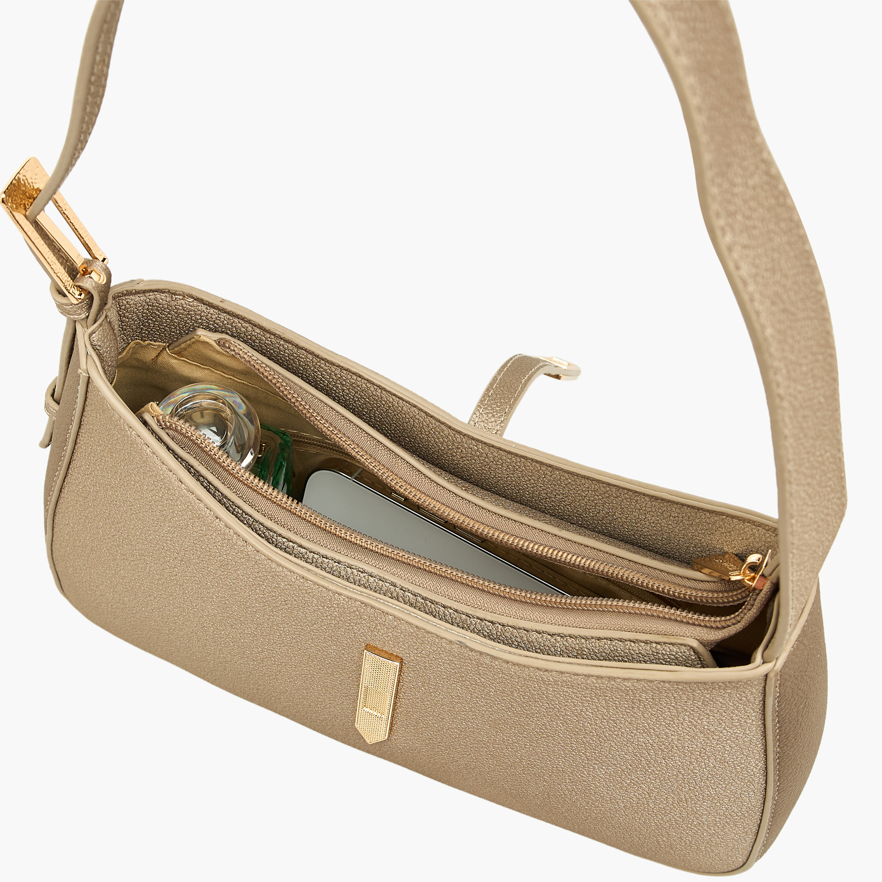 Flora Bella Solid Shoulder Bag with Zip Closure-women-bagsandwallets-handbags-image-8