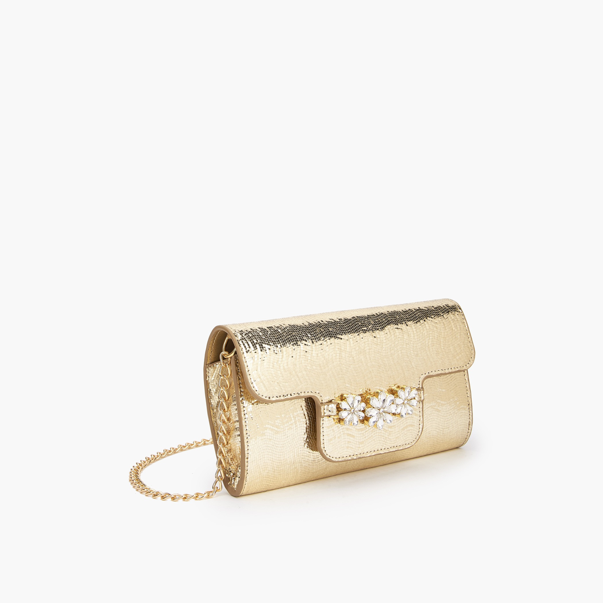 شنطة كلاتش مزيّنة مع حزام سلسلة من فلورا بيلا-women-bagsandwallets-handbags-image-3