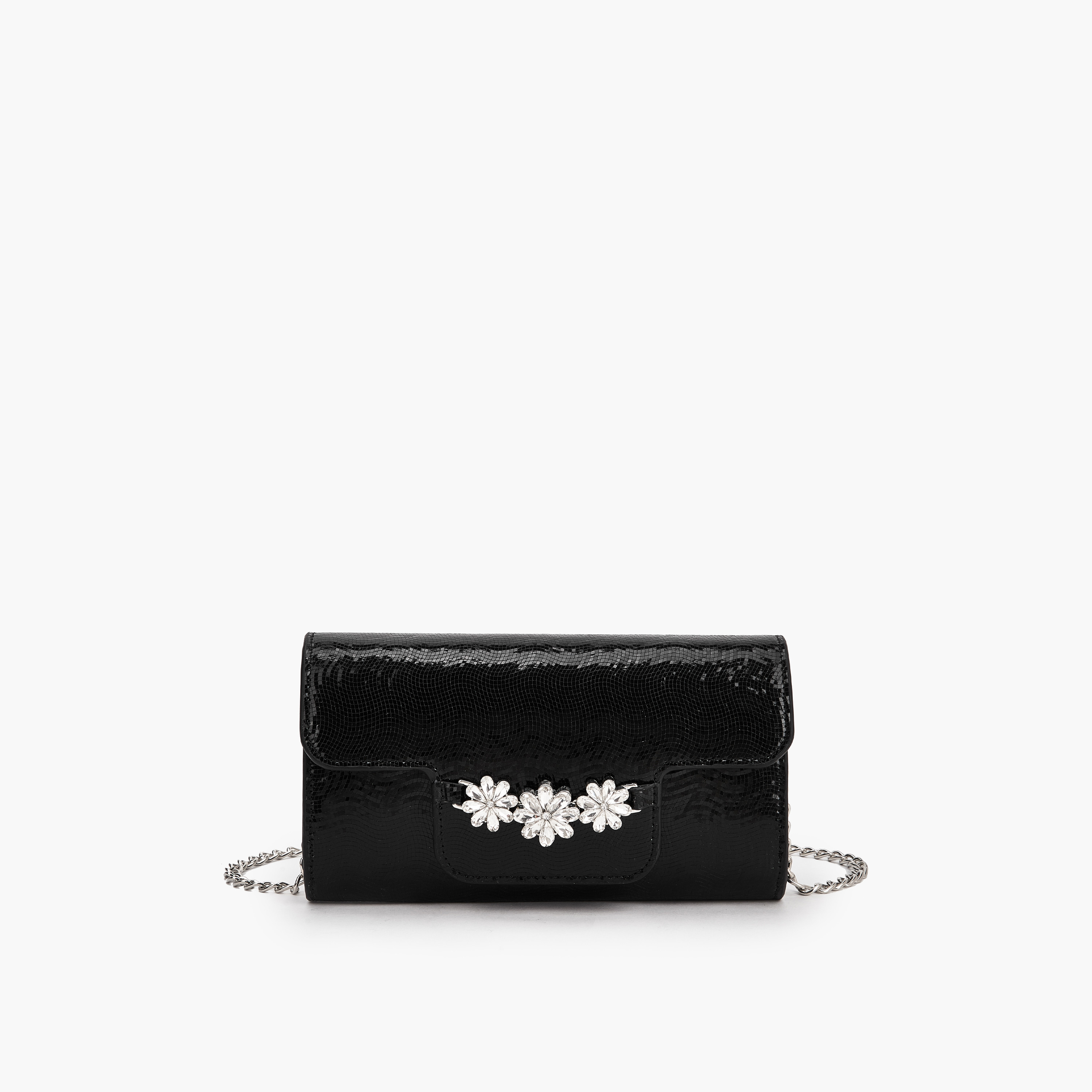 شنطة كلاتش مزيّنة مع حزام سلسلة من فلورا بيلا-women-bagsandwallets-handbags-image-1