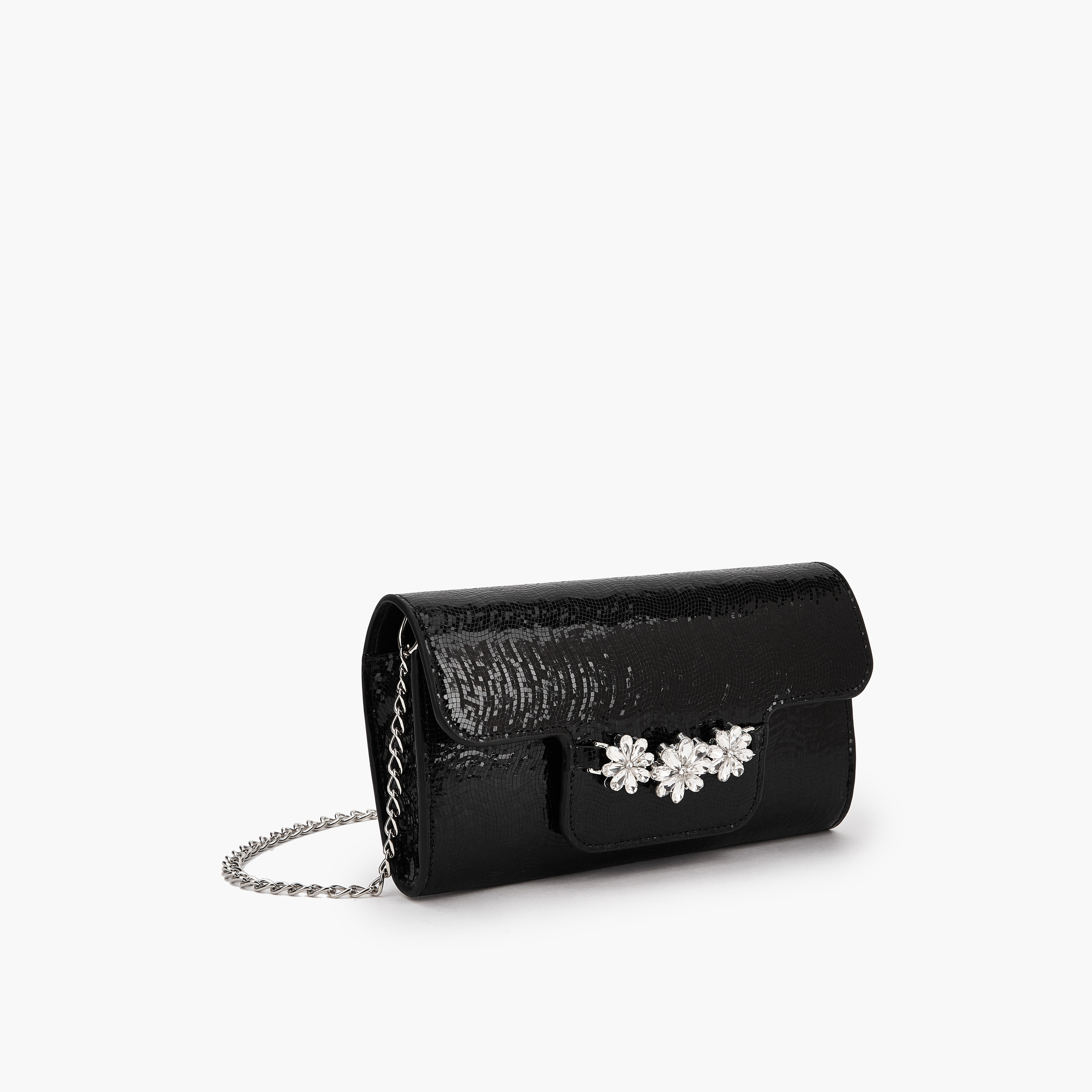 شنطة كلاتش مزيّنة مع حزام سلسلة من فلورا بيلا-women-bagsandwallets-handbags-image-3