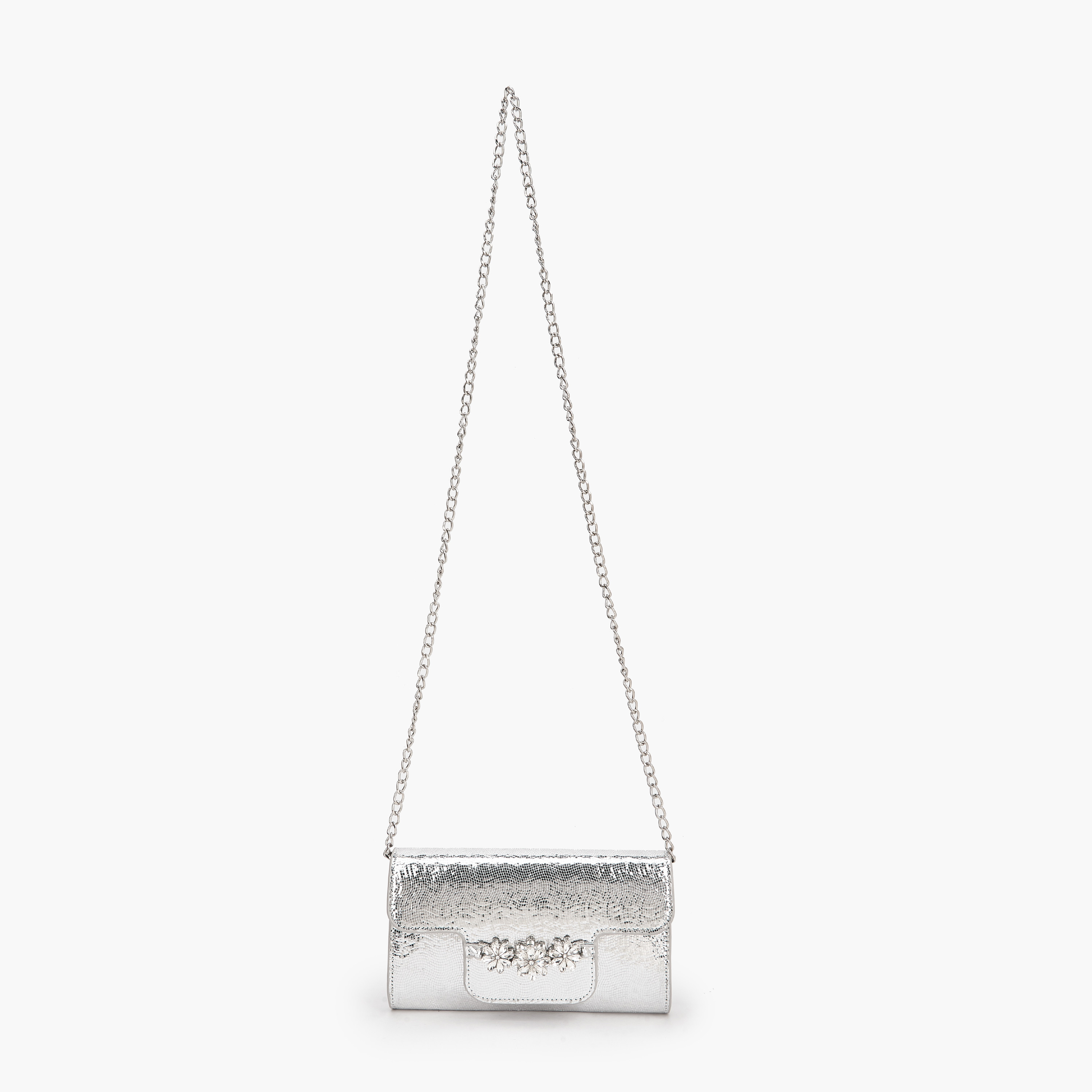شنطة كلاتش مزيّنة مع حزام سلسلة من فلورا بيلا-women-bagsandwallets-handbags-image-2