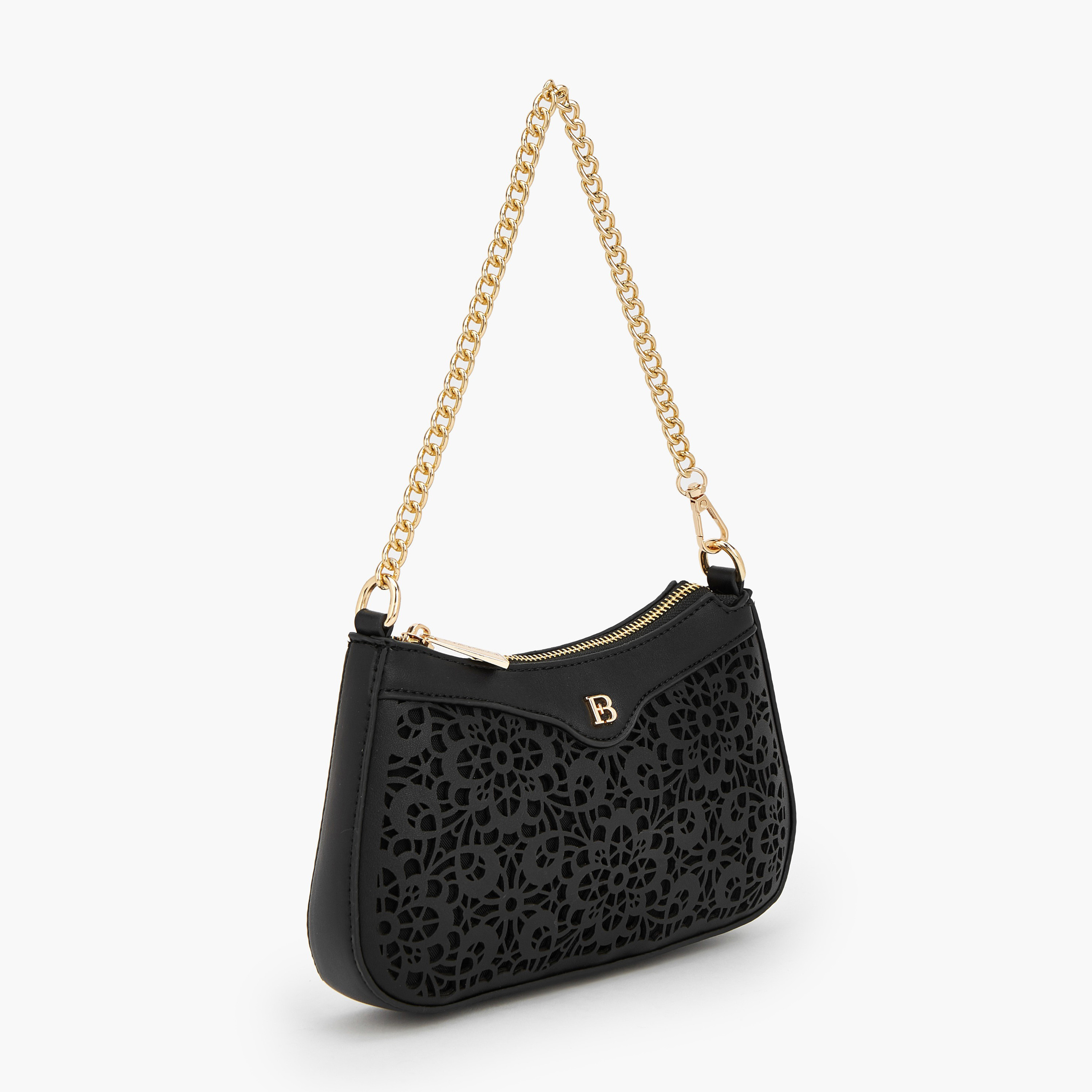 Flora Bella Laser Cut Shoulder Bag with Zip Closure-women-bagsandwallets-handbags-image-2