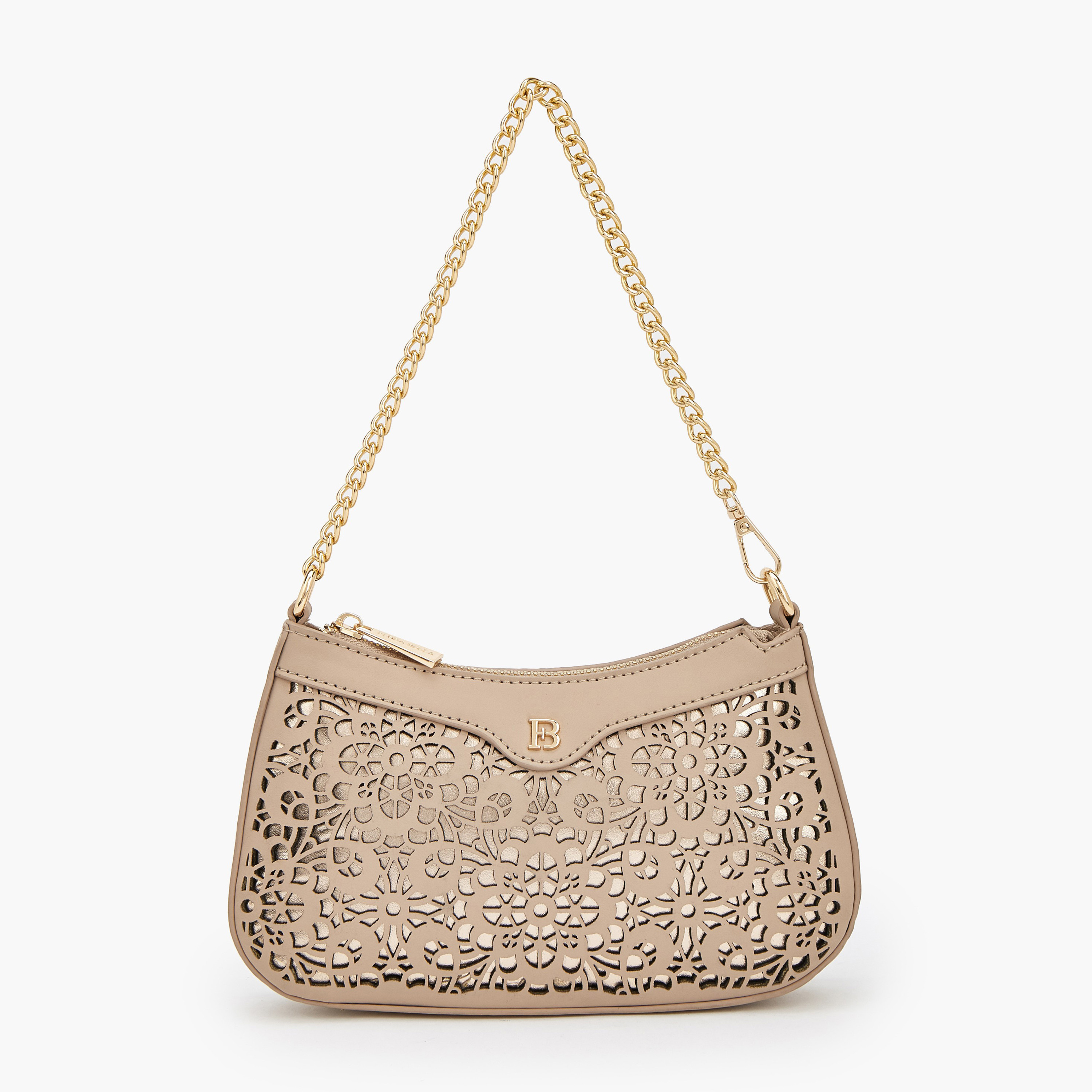شنطة كتف بقصات ليزر وسحاب إغلاق من فلورا بيلا-women-bagsandwallets-handbags-image-1