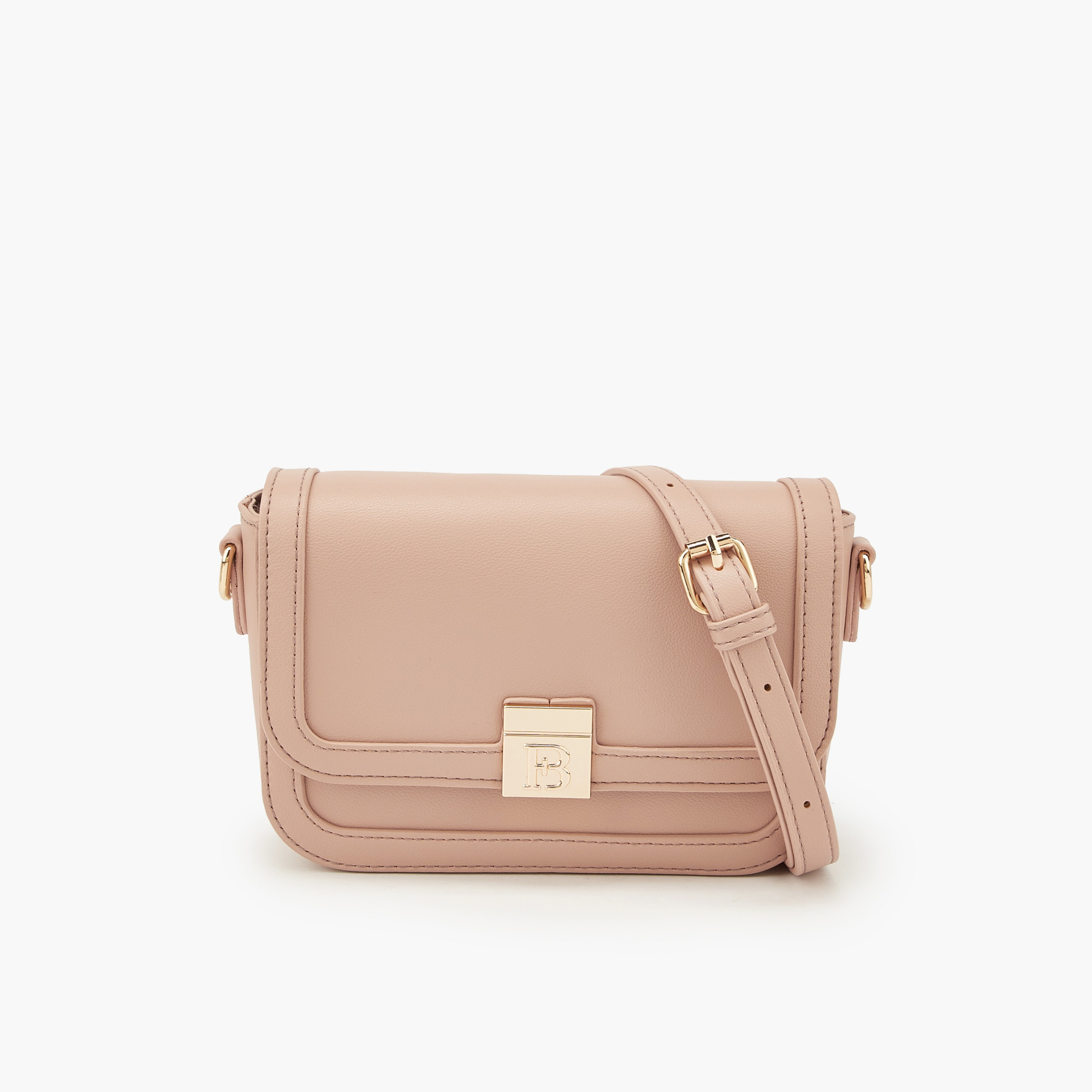 شنطة كروس بودي بلون سادة وحزام قابل للفصل من فلورا بيلا-women-bagsandwallets-handbags-image-1