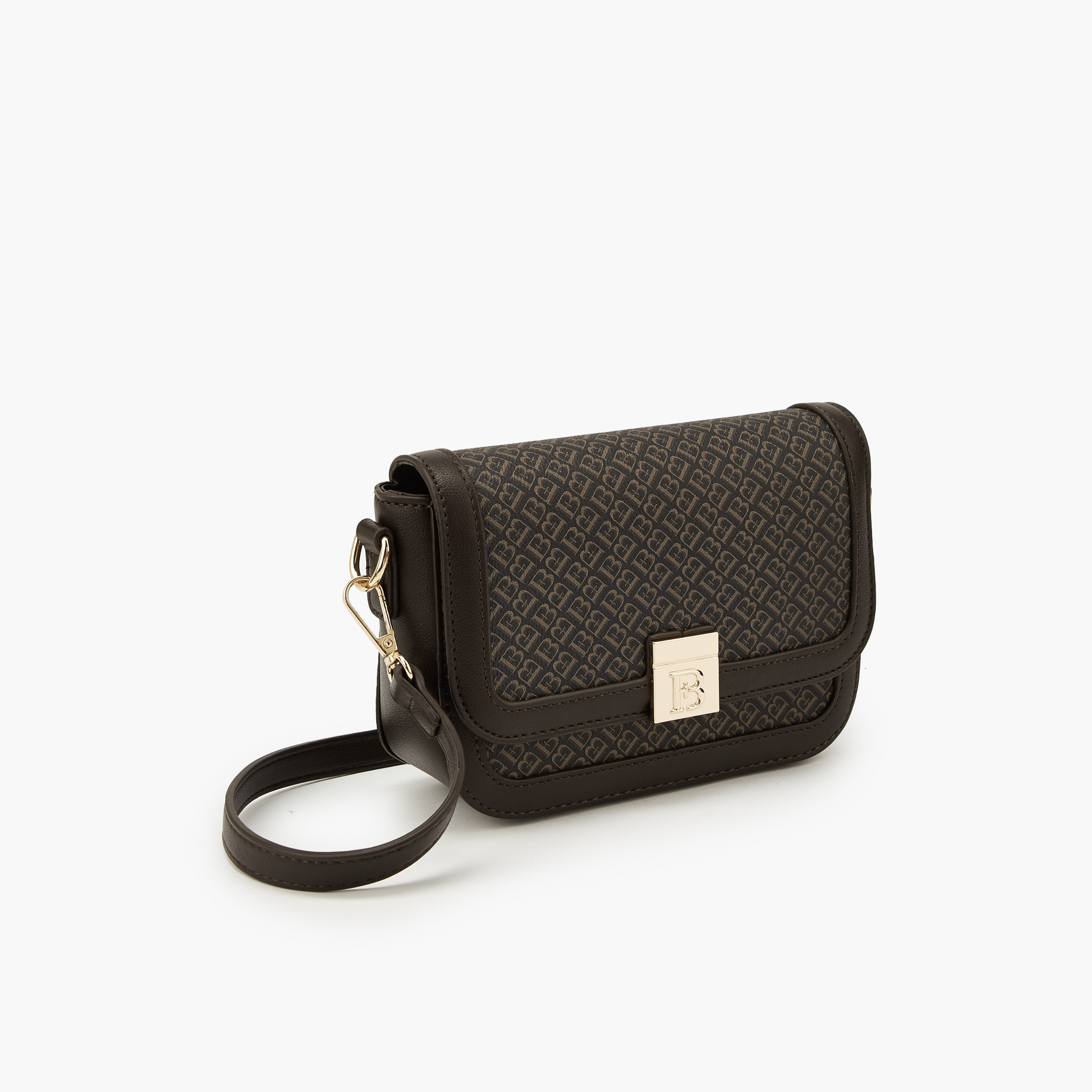 شنطة كروس بودي طبعة المونوغرام وحزام قابل للفصل من فلورا بيلا-women-bagsandwallets-handbags-image-3