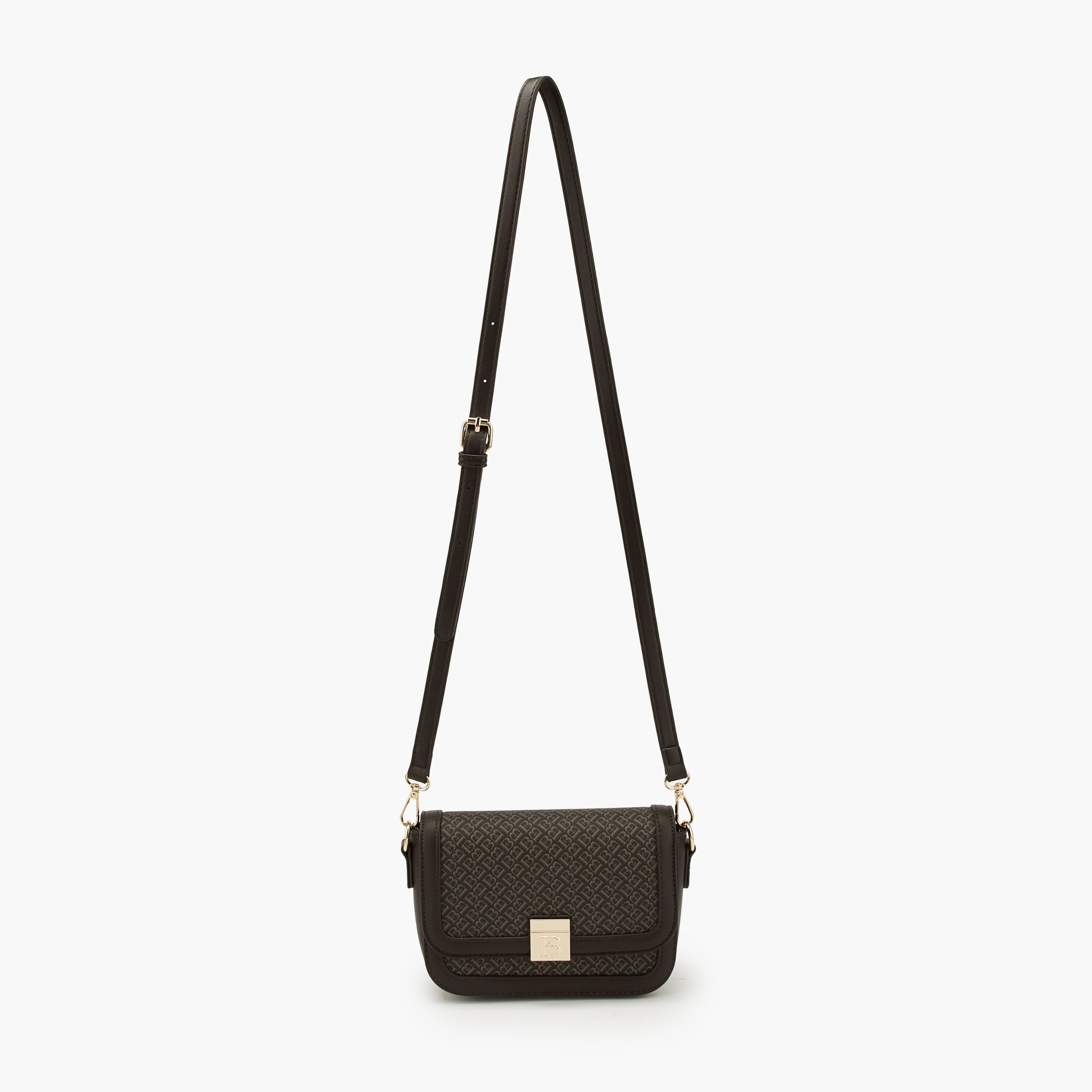 شنطة كروس بودي طبعة المونوغرام وحزام قابل للفصل من فلورا بيلا-women-bagsandwallets-handbags-image-2