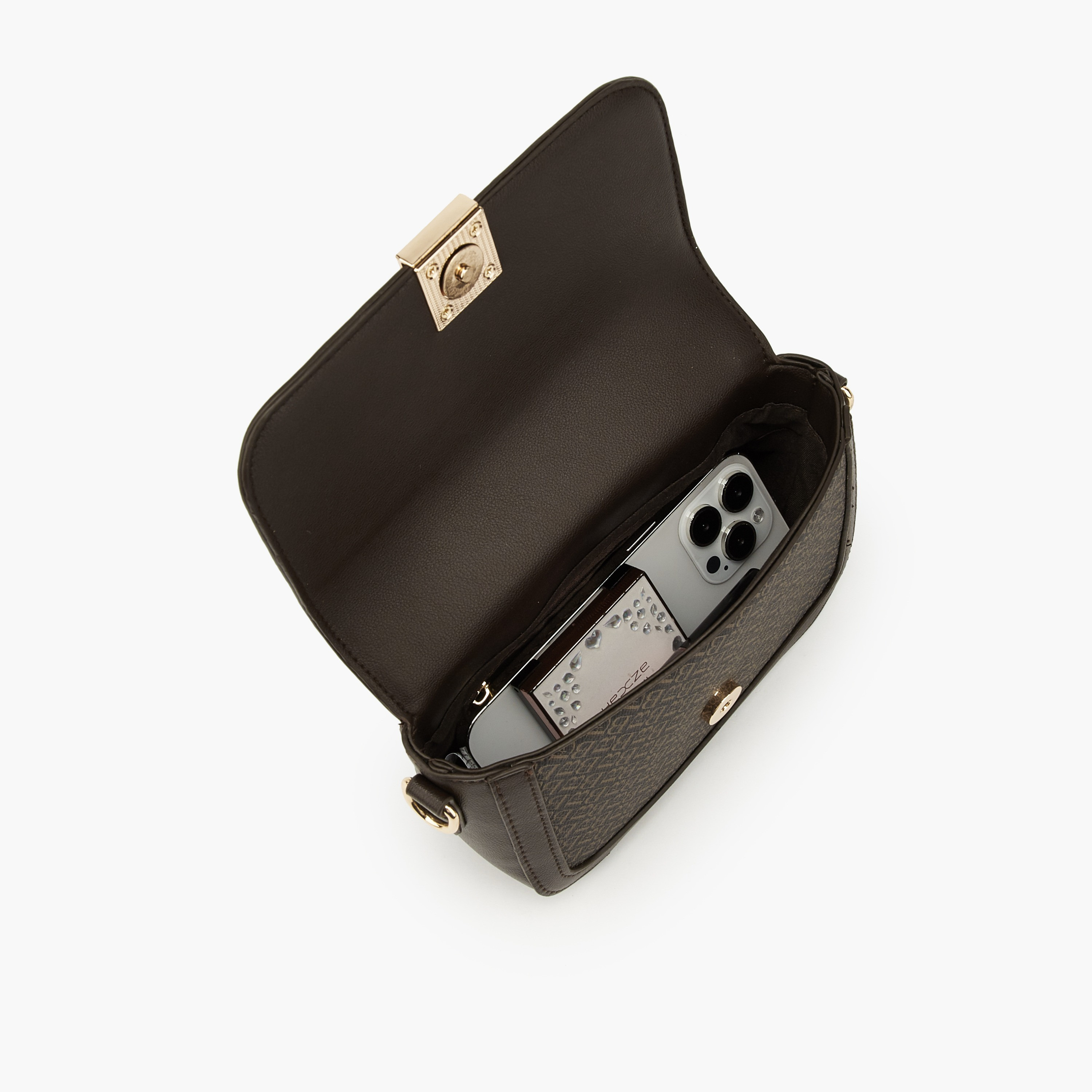 شنطة كروس بودي طبعة المونوغرام وحزام قابل للفصل من فلورا بيلا-women-bagsandwallets-handbags-image-7