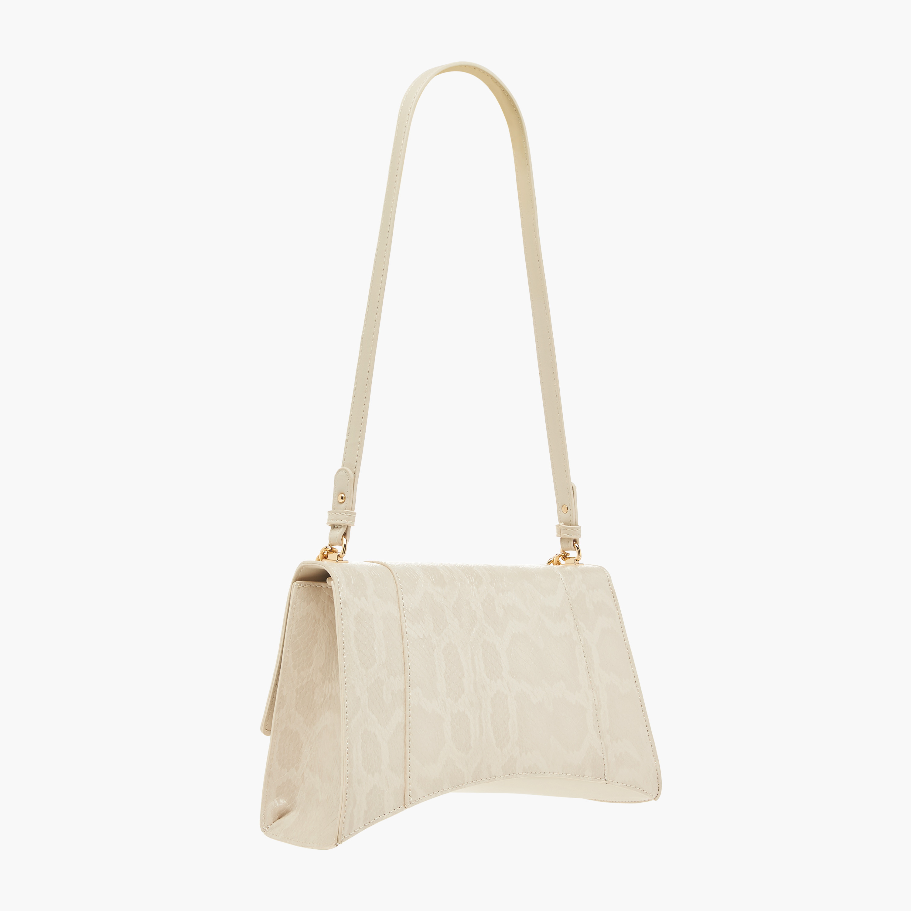 Flora Bella Textured Shoulder Bag with Chain Strap and Button Closure-women-bagsandwallets-handbags-image-2